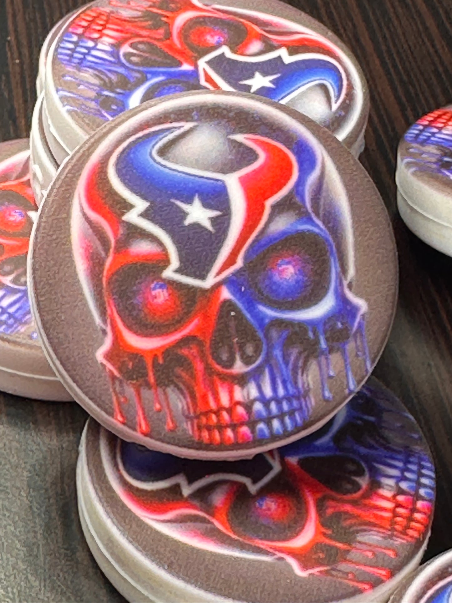NEW Houston Texans focal bead/ skull