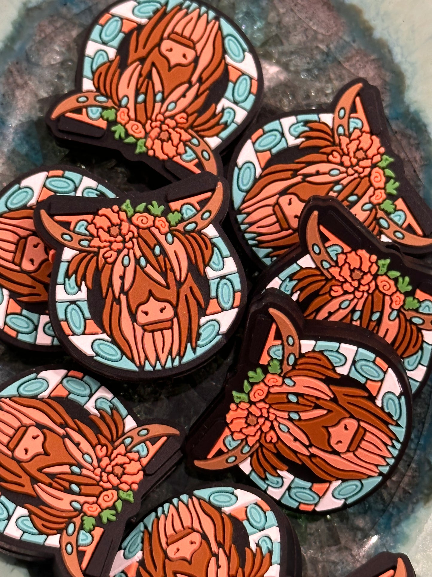 Highland Cow focal beads