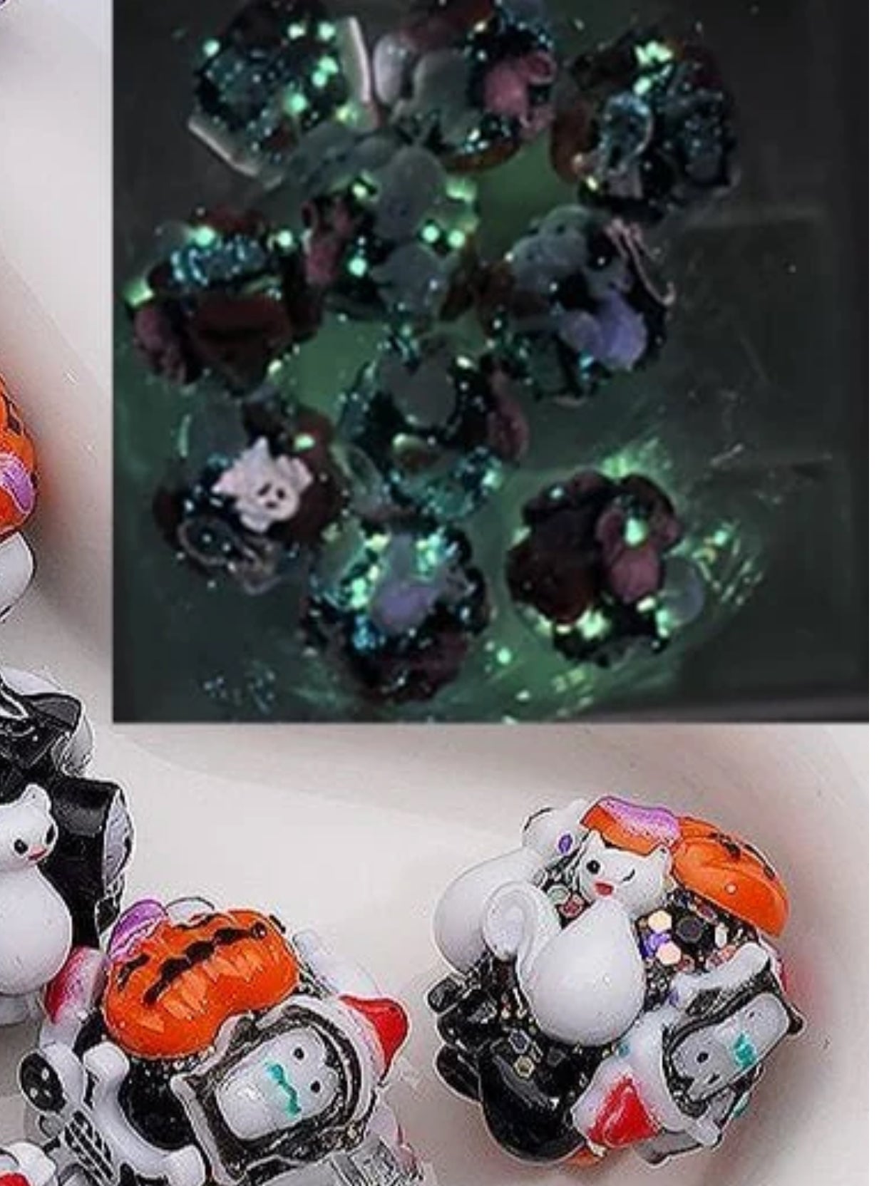 Fancy handmade Halloween beads/luminous/fancy Beads/ beadable pen/ keychain bead/ /20mm approx.