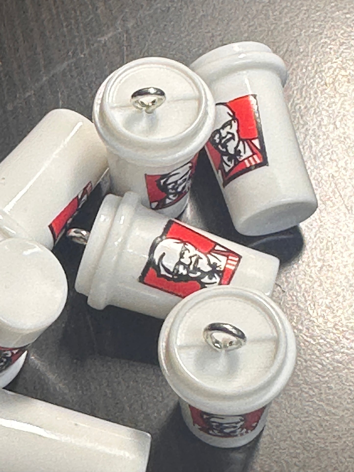 Beverage K F C Soda Pop drink cup charm/acrylic beer/ pendant/ DIY charm bracelet/ DIY necklace