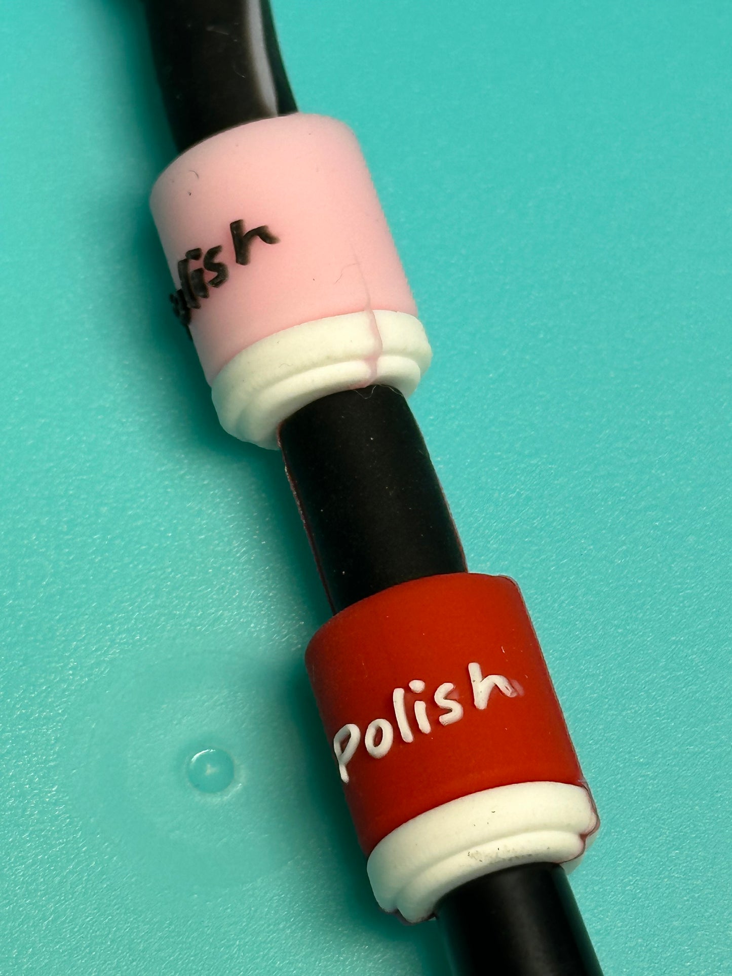 3D Fingernail polish mom bead/ spa day/ for beadable pen/ Silicone bead/keychain bead/ Mothers Day/ Nail Tech/