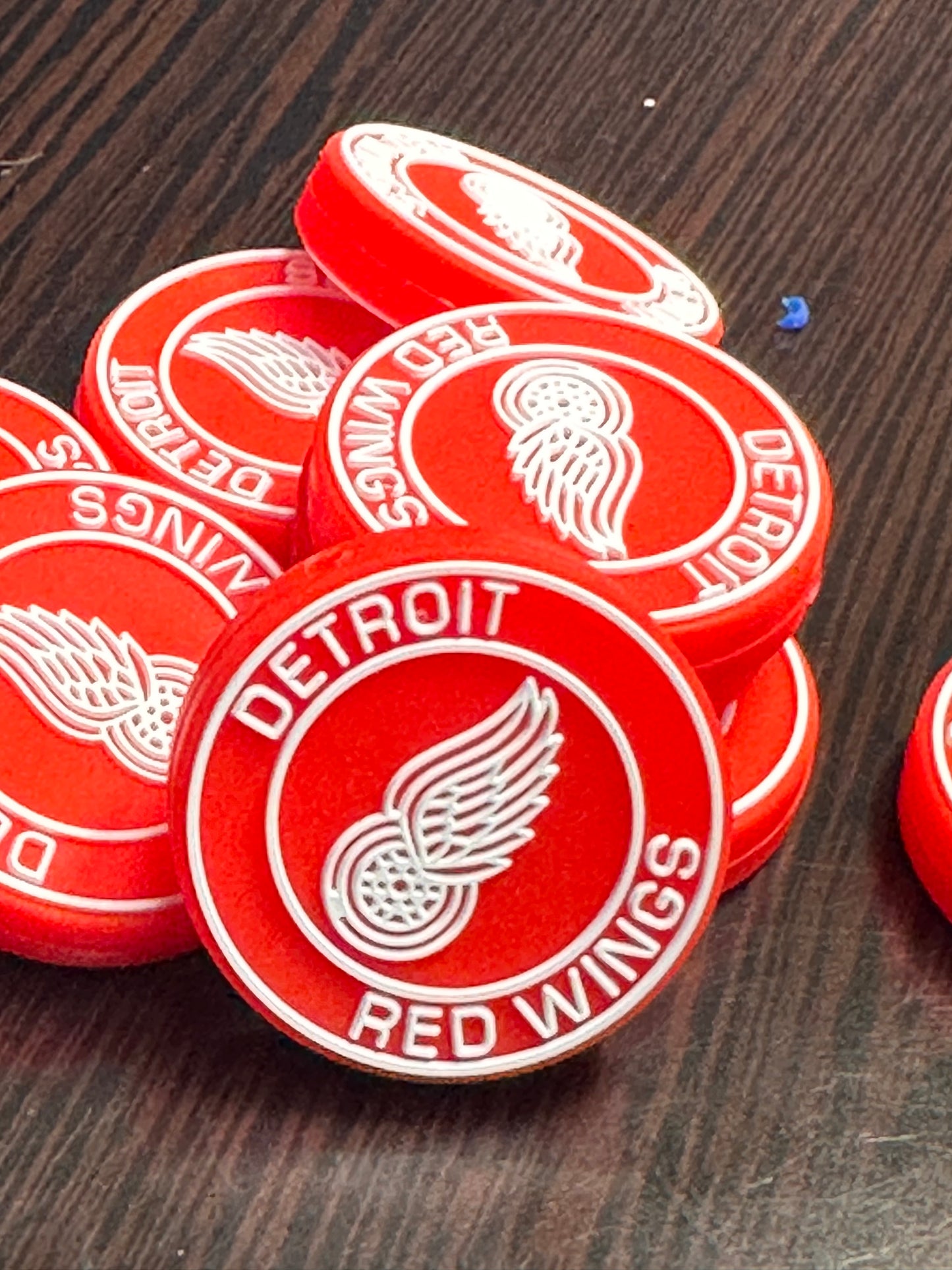 Detroit Red Wings focal bead / round focal/ ice hockey team