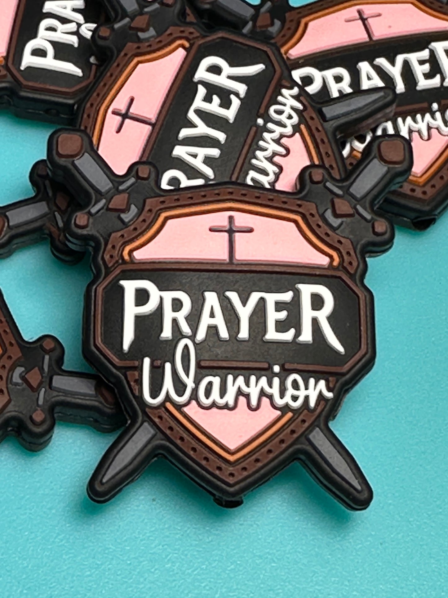 Prayer warrior beads /Focal Bead/ beadable pen/ Silicone bead/ keychain beads/ religious/ Faith/ GOD