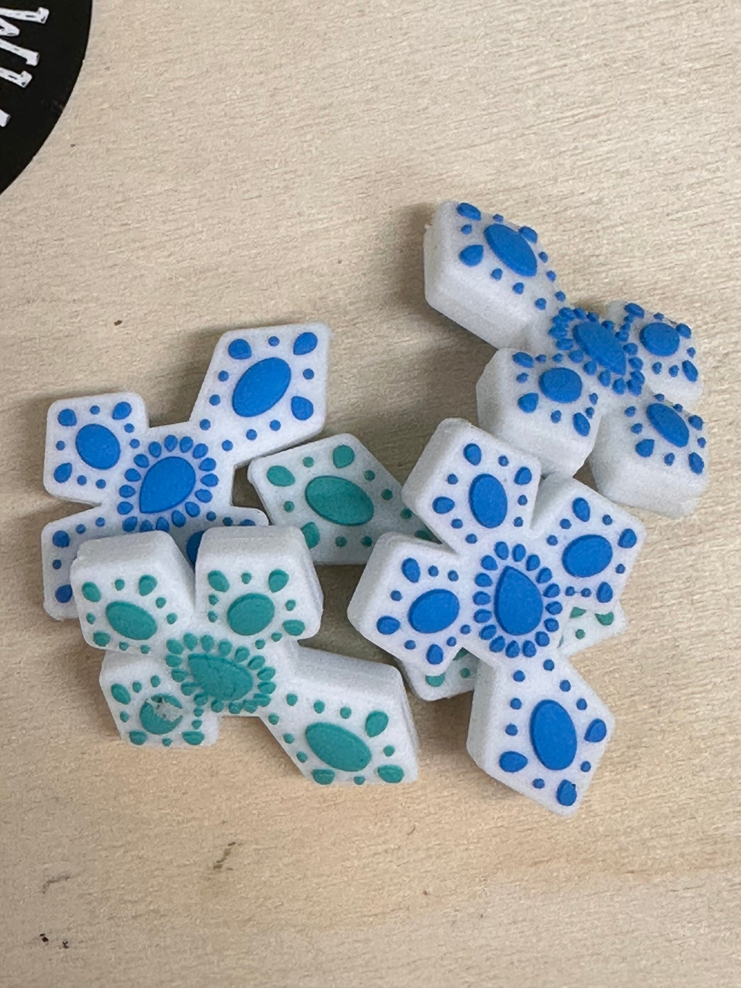 Cross silicone focal bead/ pen beading/ keychain bead/ western style cross/ religious
