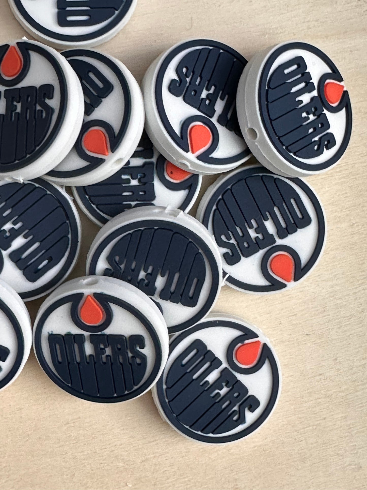 Canada Edmonton Oilers focal bead/silicone