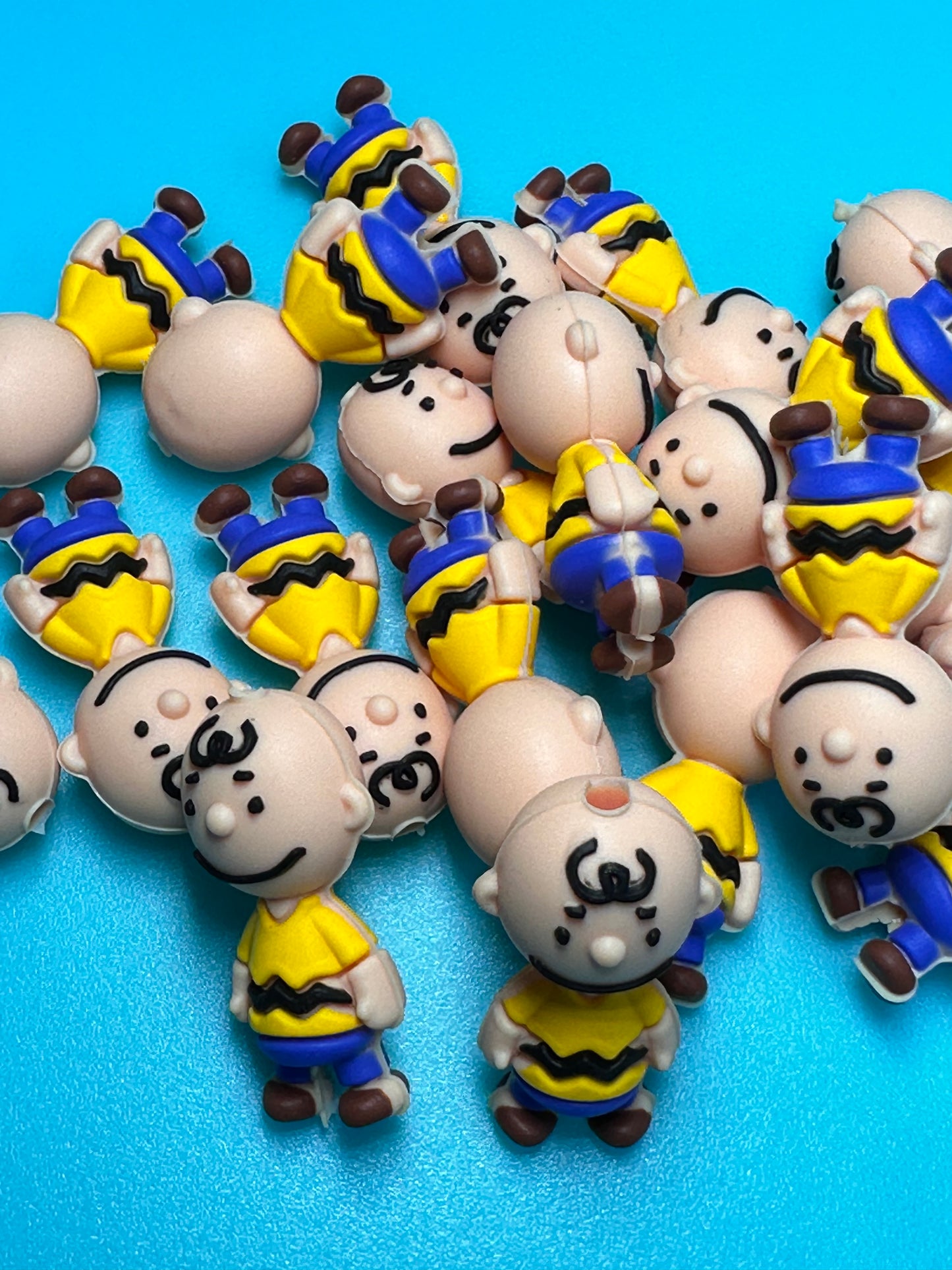 3D charlie Focal Bead / silicone bead/