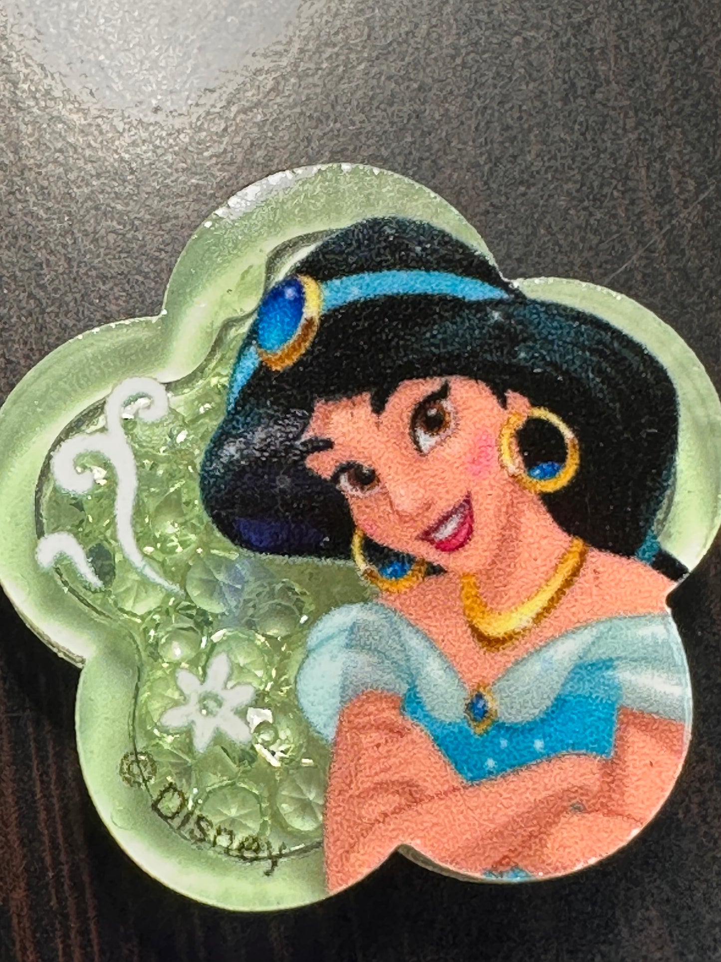 Set of 5 Glue On Princess Shaker boxes Charms – Flat Back Embellishments for DIY Crafts