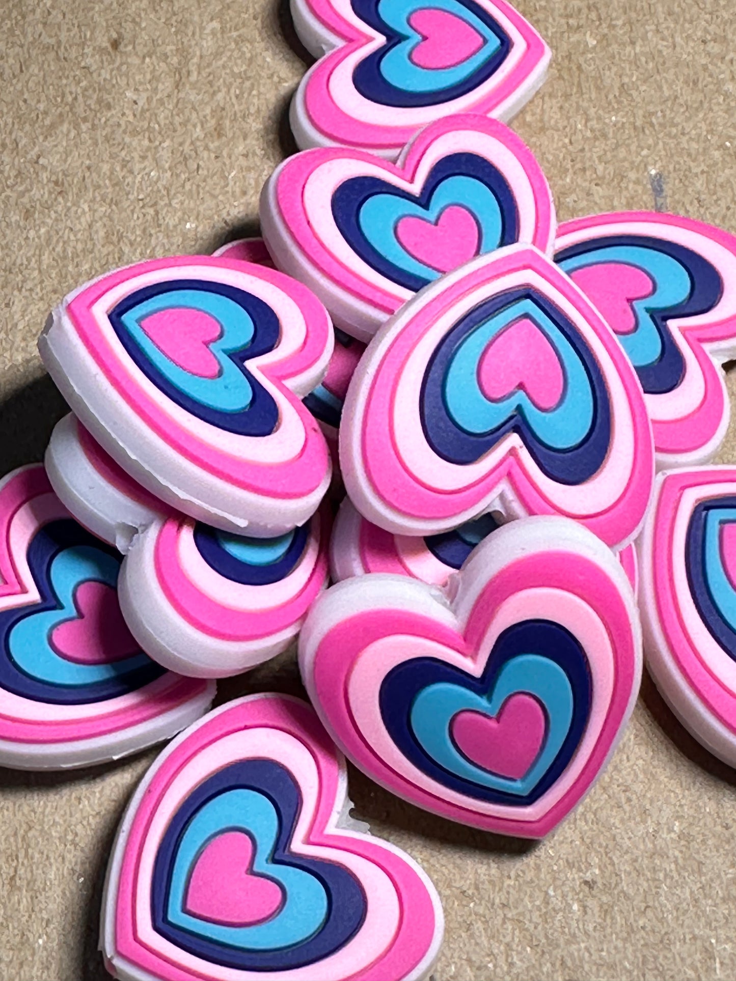 Hearts Focal Bead