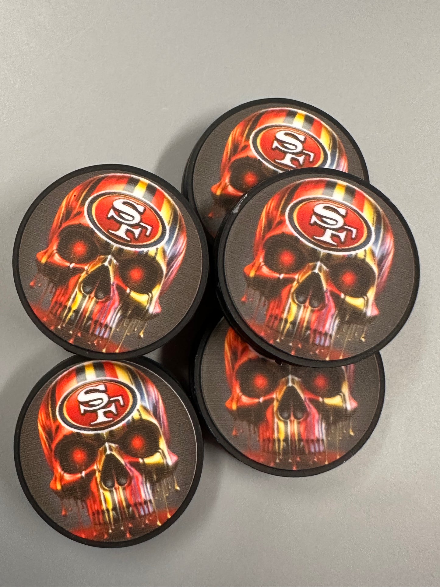 SF focal bead/Skull silicone pen bead