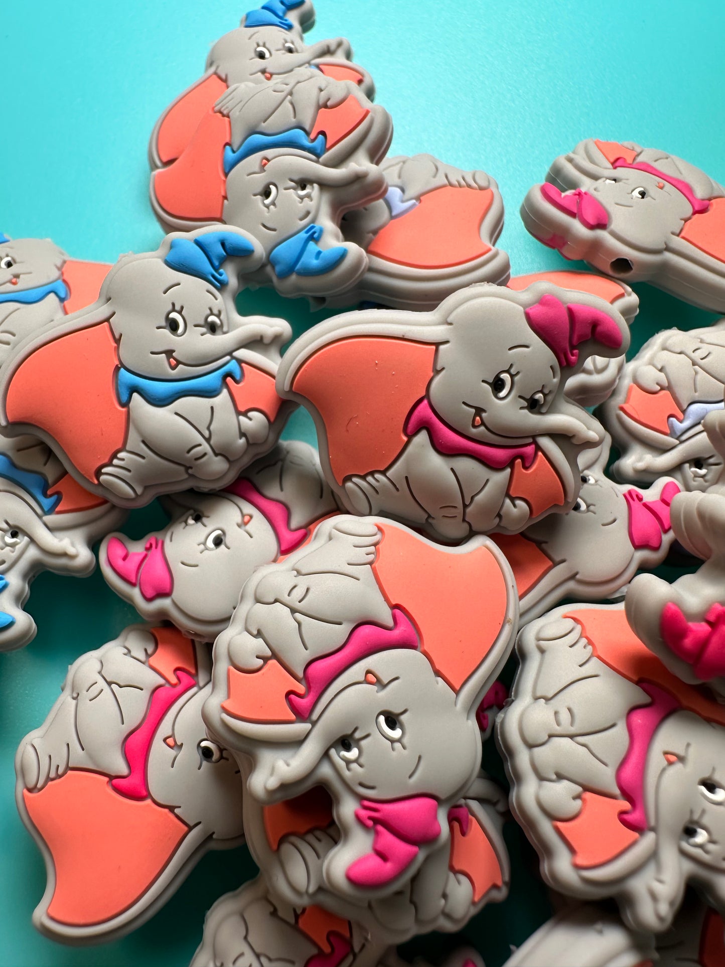 Elephant silicone focal bead