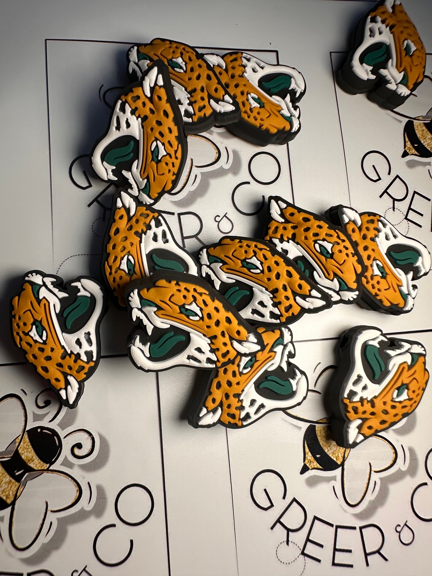 Jacksonville Jaguars focal bead