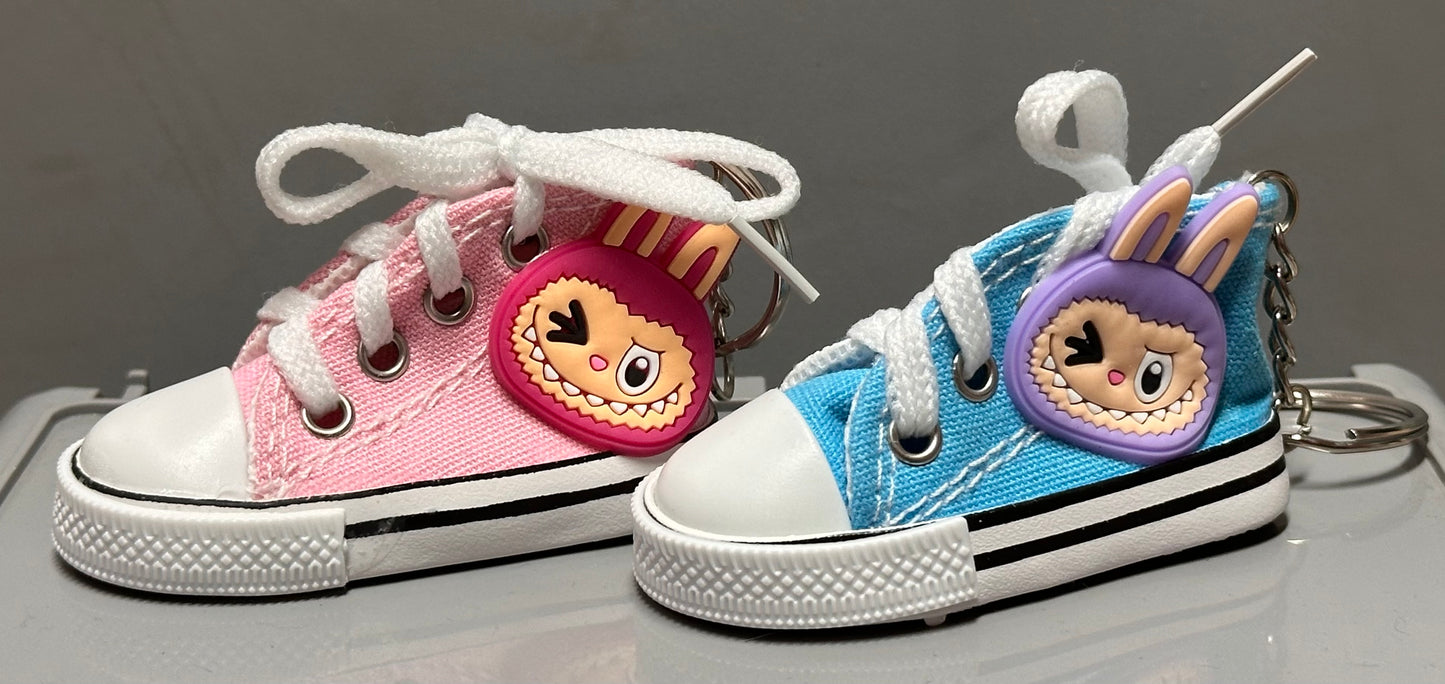 Labubu high top sneaker keychains/ Monster keychain/ Converse