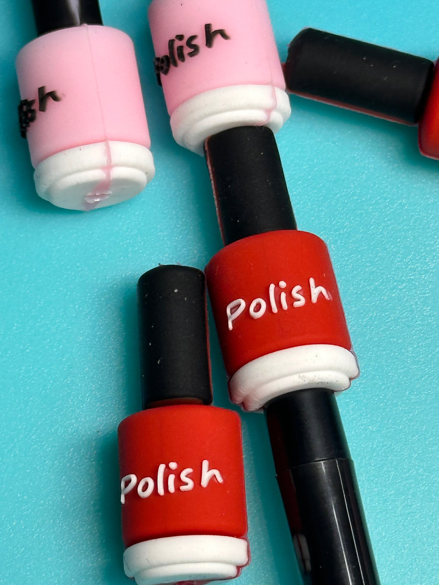 3D Fingernail polish mom bead/ spa day/ for beadable pen/ Silicone bead/keychain bead/ Mothers Day/ Nail Tech/