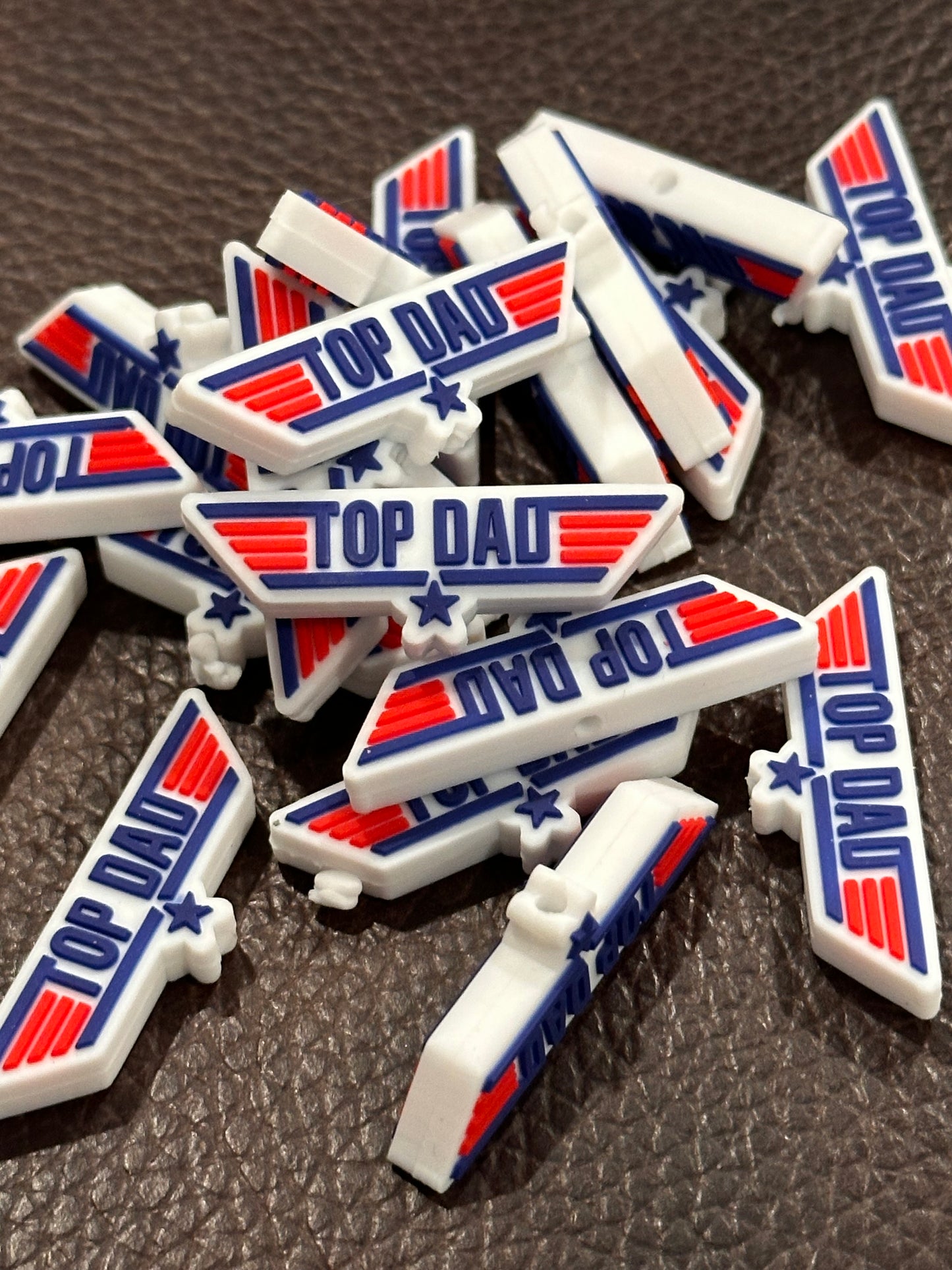 Top Dad Focal Bead/ Fathers Day Focal Bead/ Aviator/ Pilot