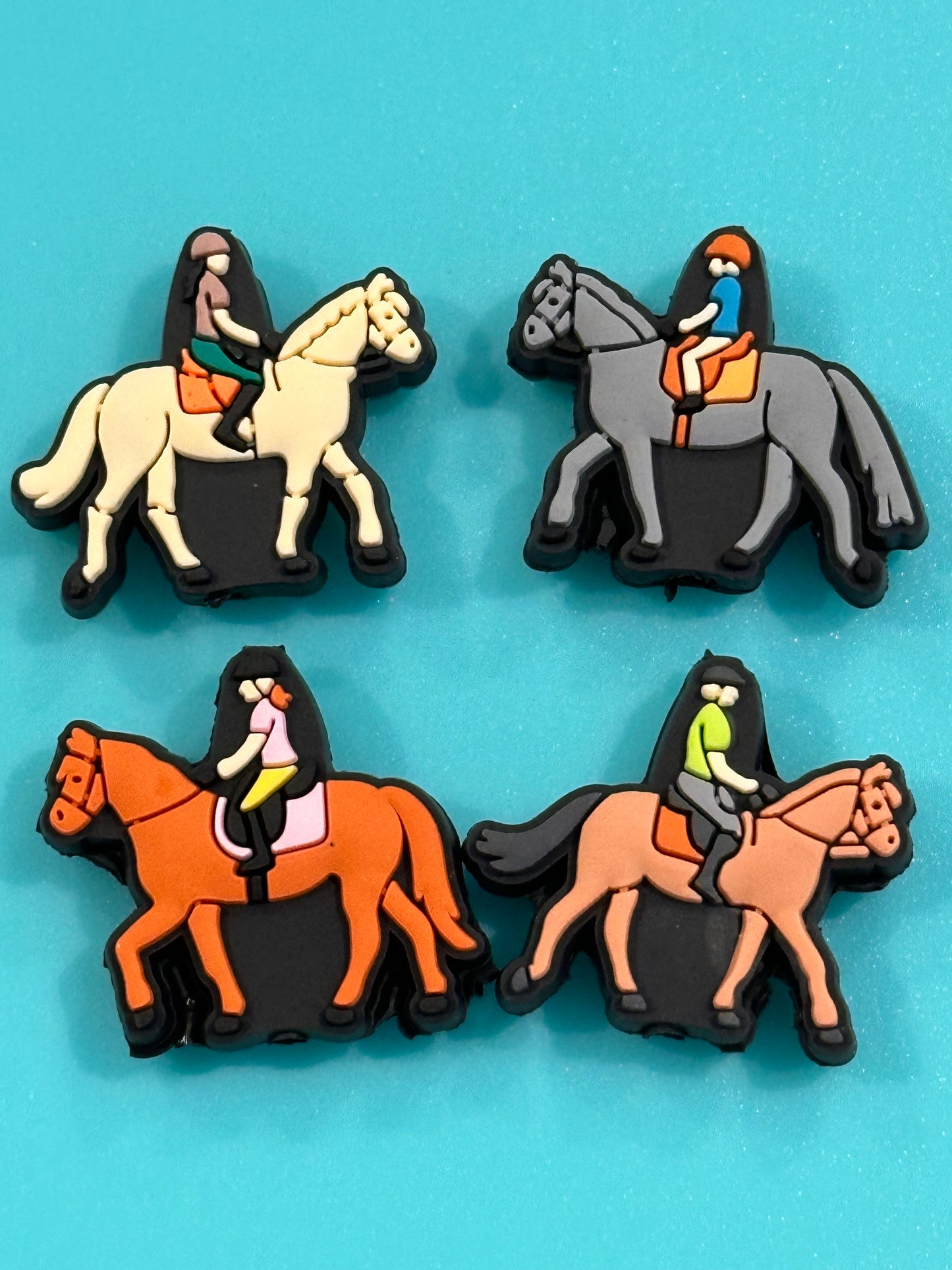Equestrian/ horseback/ Cowboy/Focal Bead/ beadable pen/Silicone bead/ keychain bead/ horse/ dressage/hunter jumper/ English rider