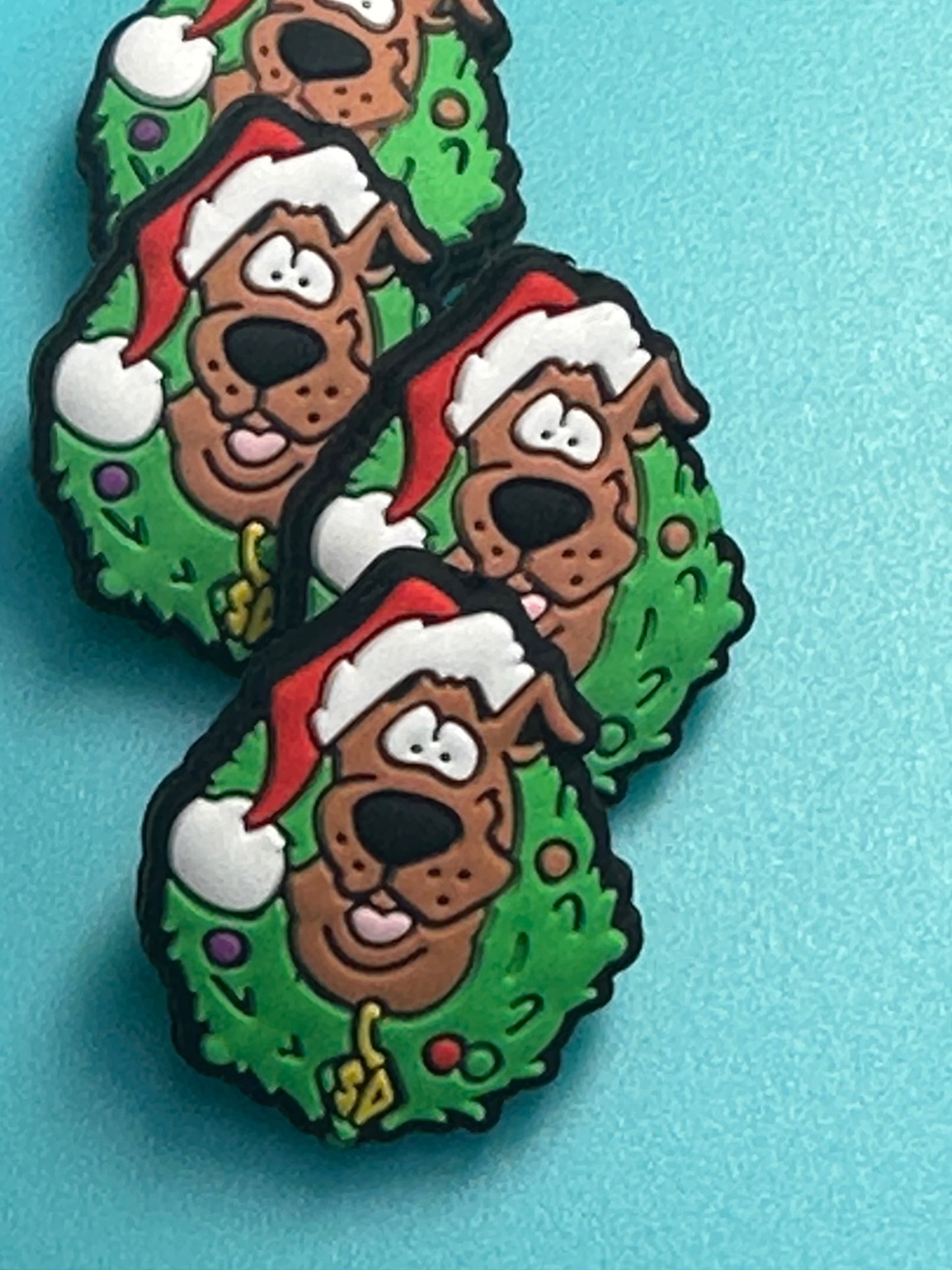 Christmas wreath/dog/ Santa hat/ Focal Bead/ beadable pen/ Silicone bead/ keychain bead/