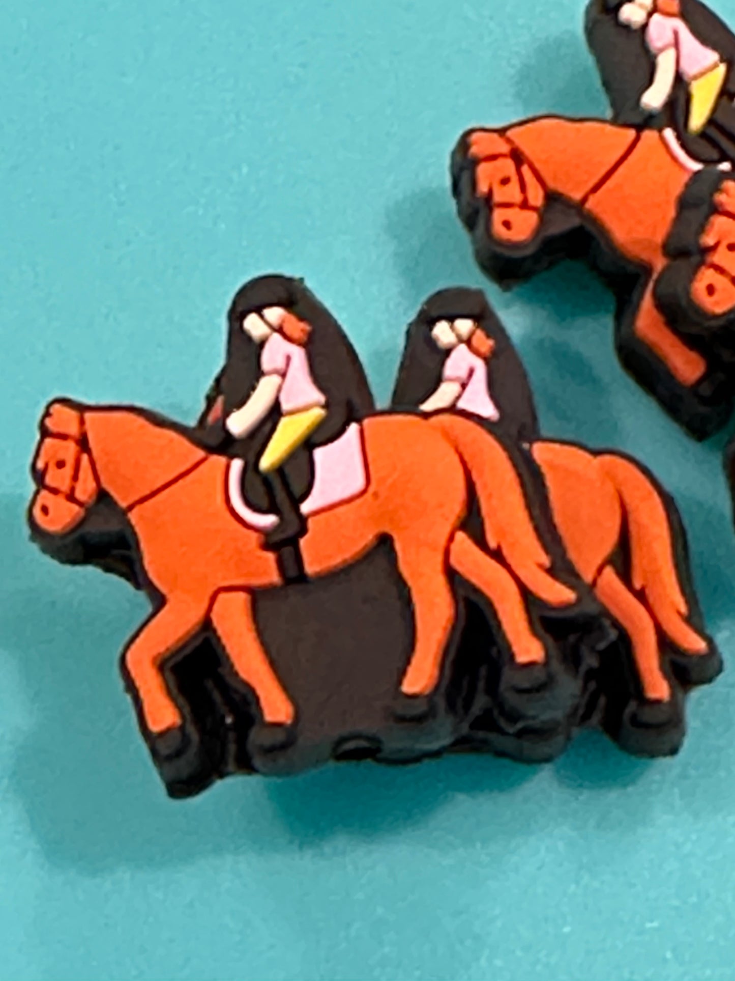 Equestrian/ horseback/ Cowboy/Focal Bead/ beadable pen/Silicone bead/ keychain bead/ horse/ dressage/hunter jumper/ English rider
