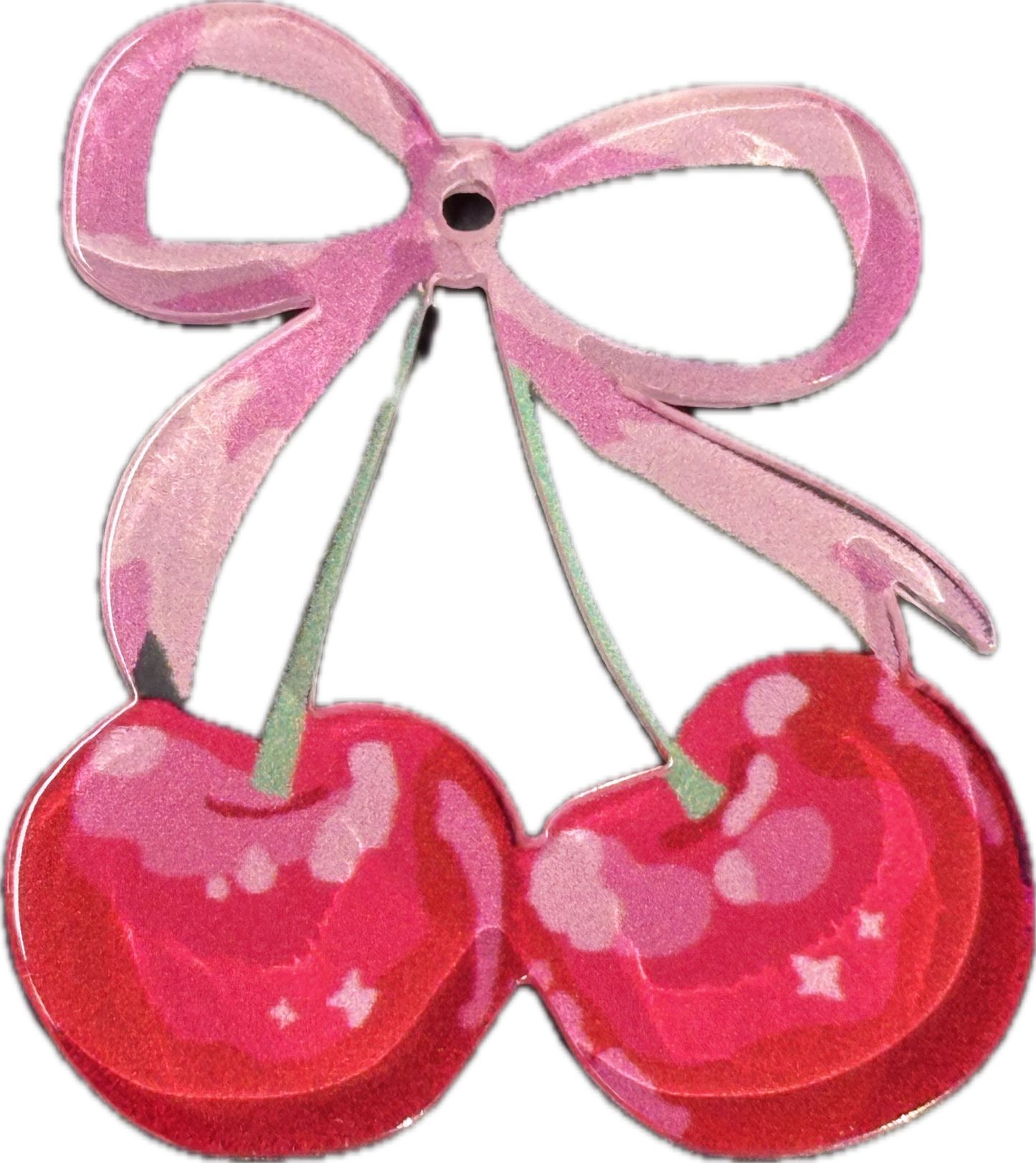 Cherries Acrylic Pendants – Pendant charms for DIY Crafts (Set of 5)
