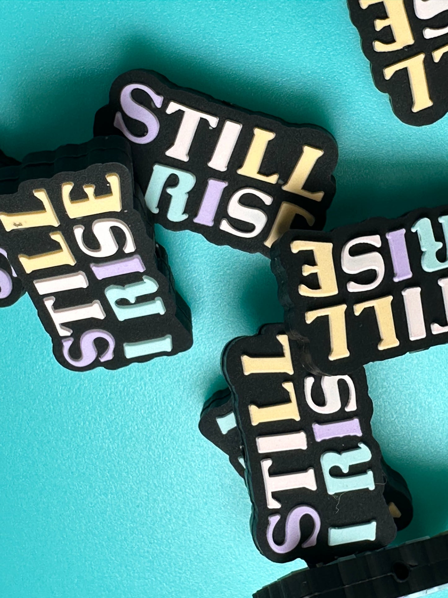 Rise silicone focal bead/