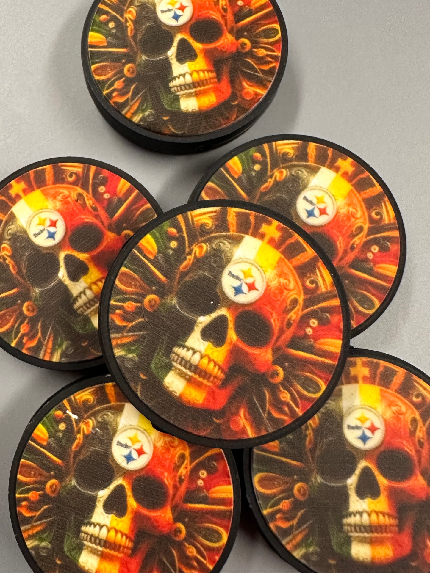 Pittsburg Steelers focal bead / skull