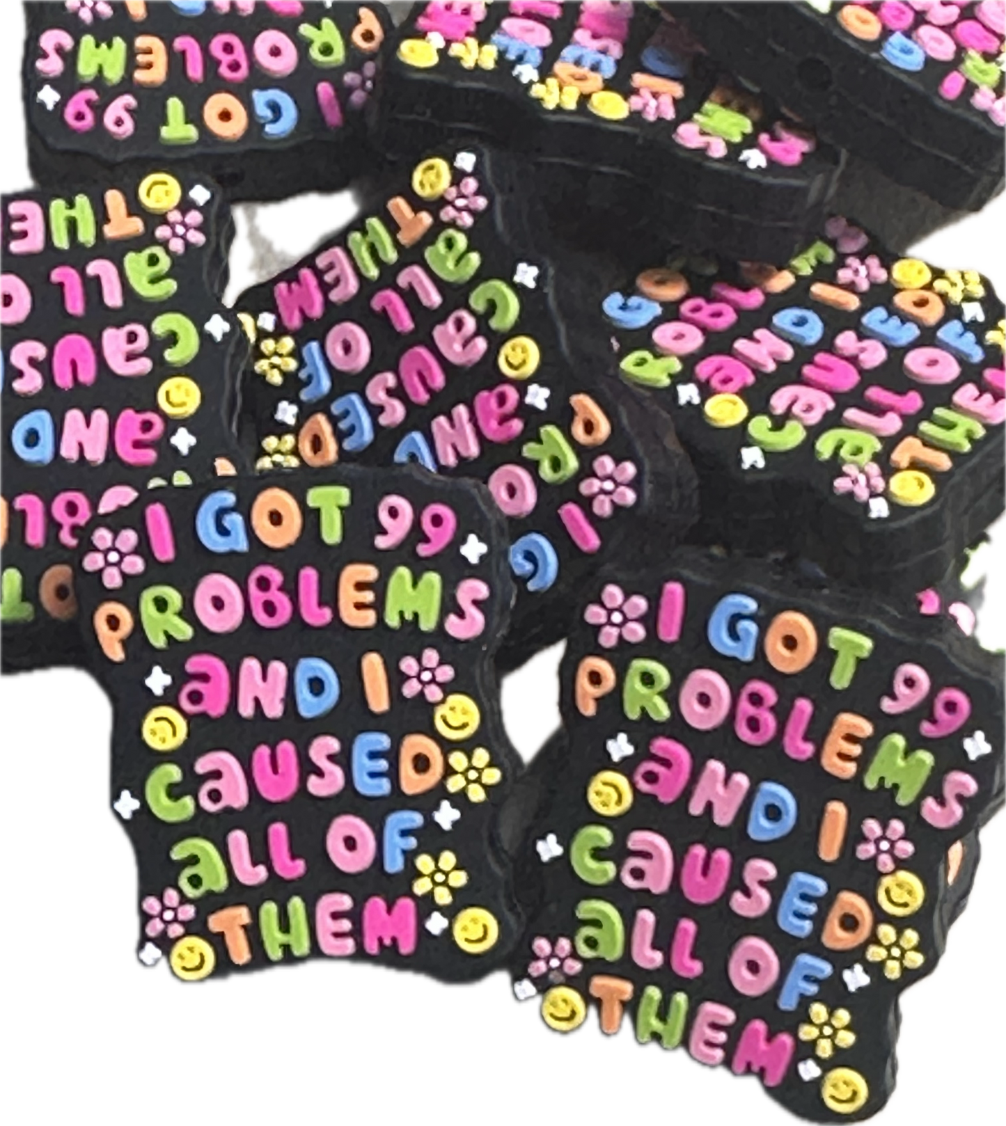 99 Problems focal bead/ silicone bead for pen beading/