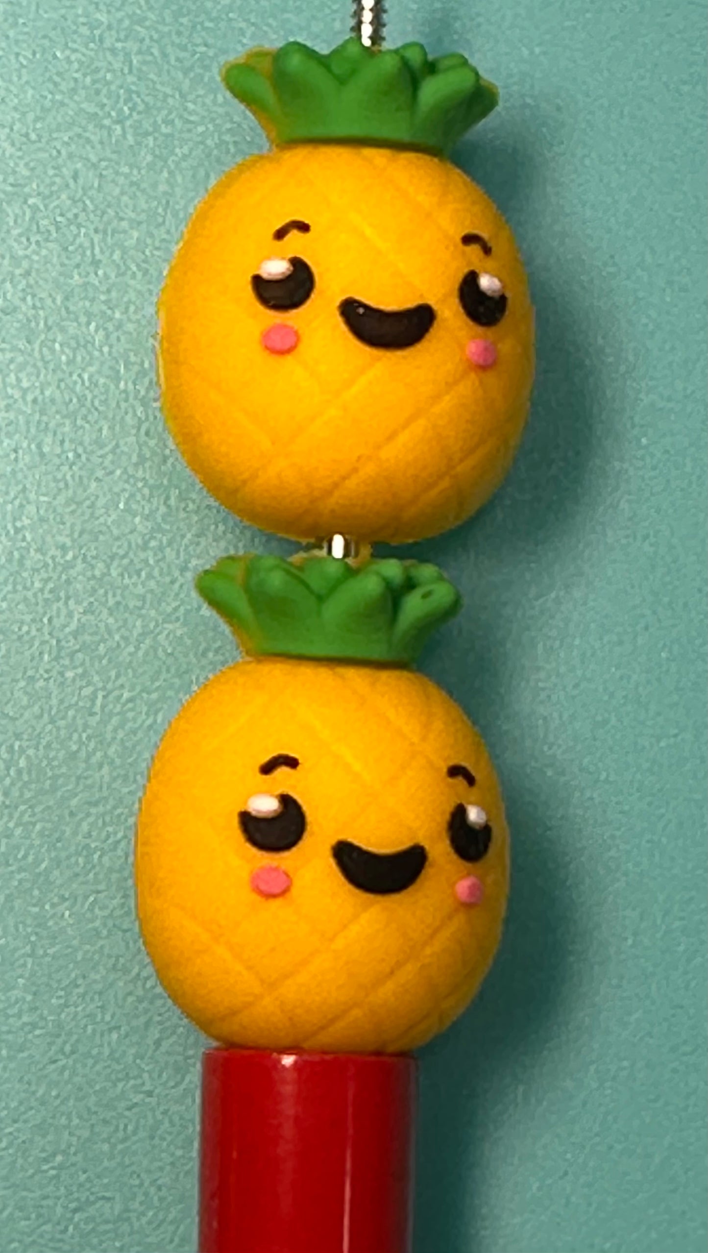 3D pineapple focal bead/ fruit