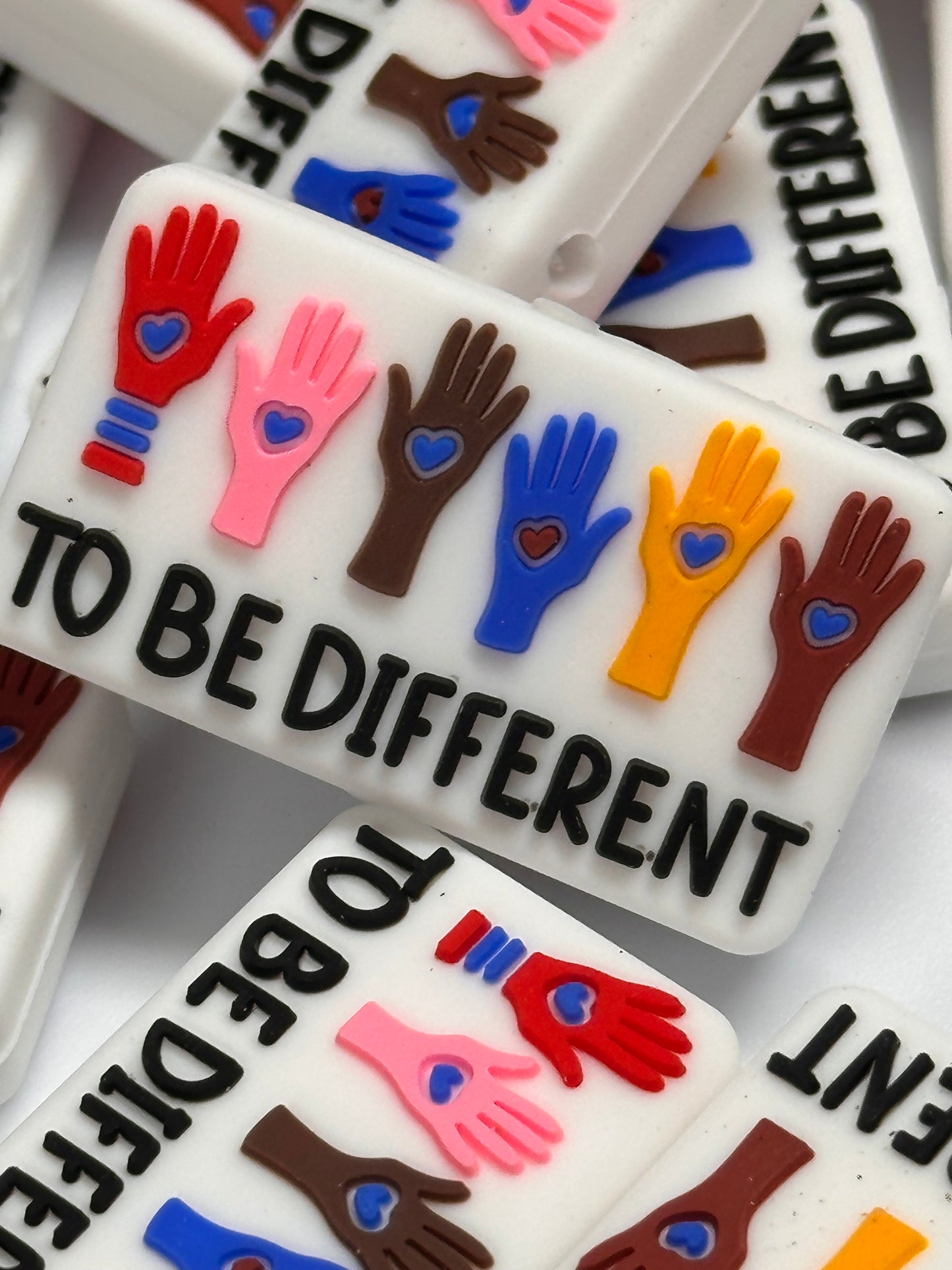 Be Different silicone focal bead/ DIY bead for key chains -pen beading- mirror charms