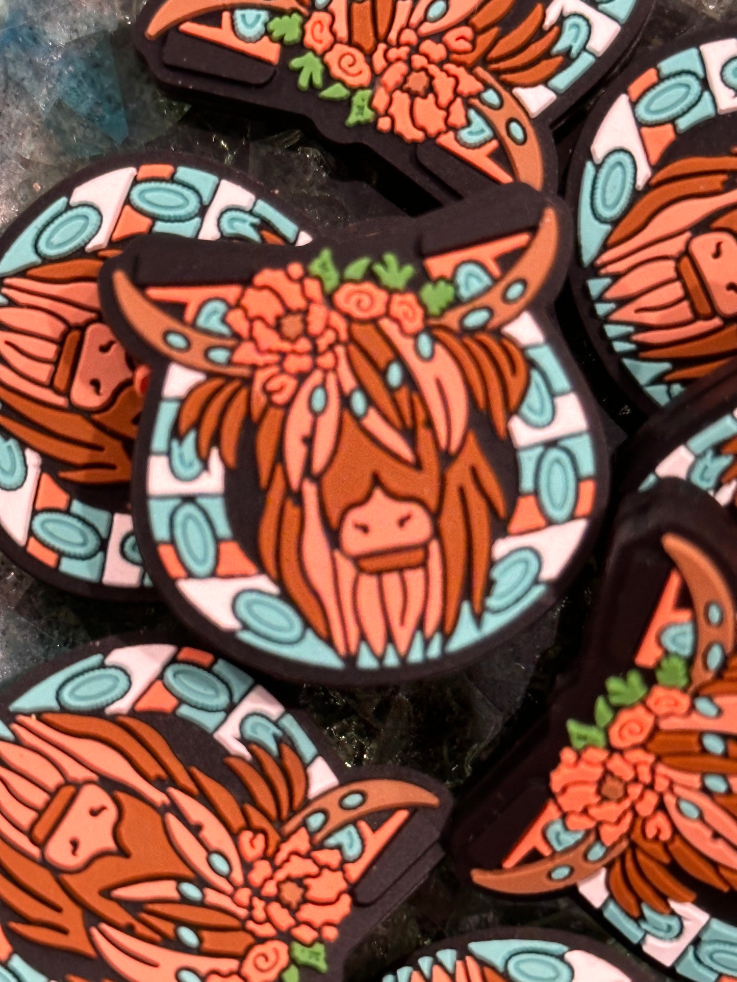 Highland Cow focal beads