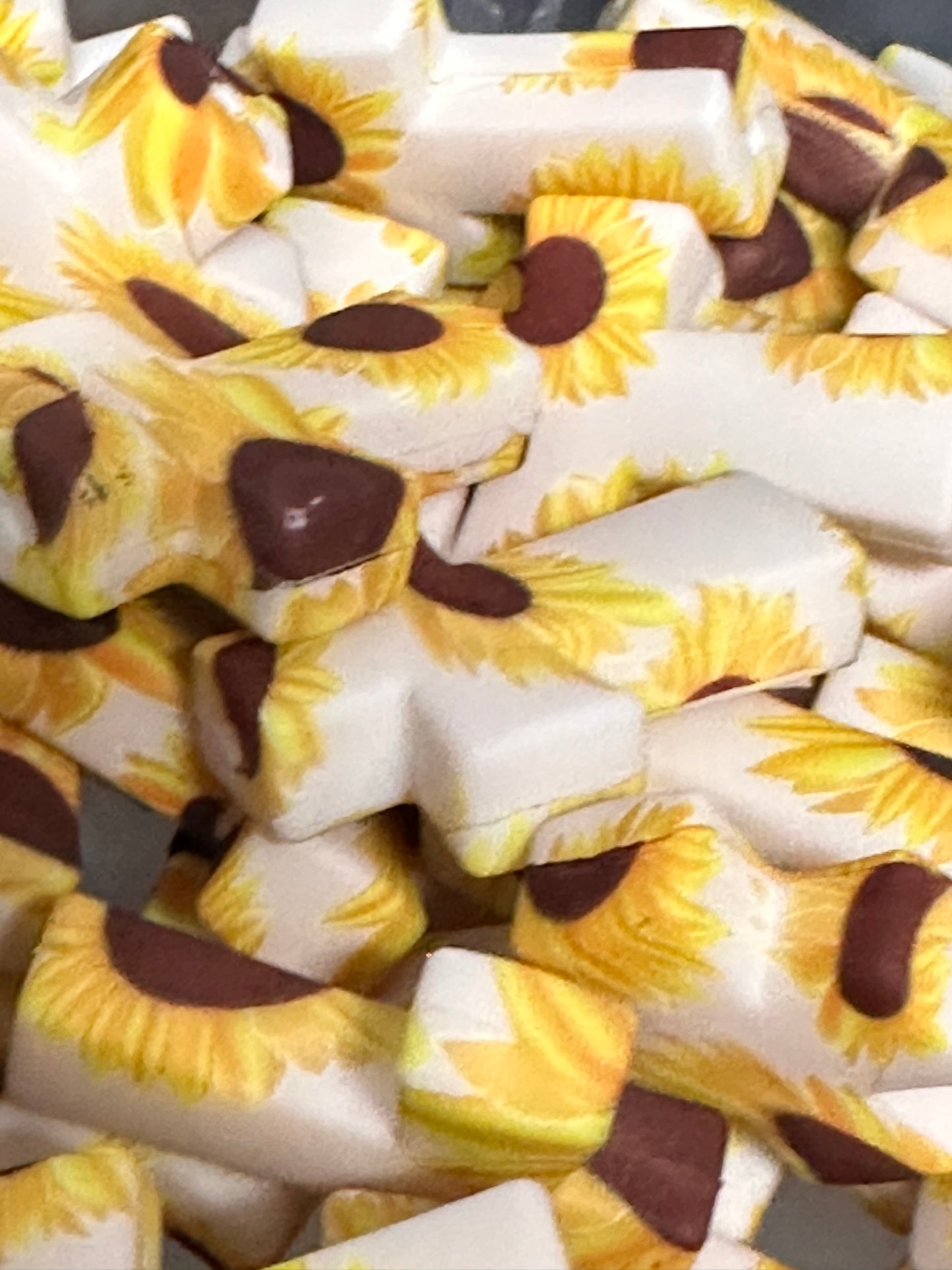 Sunflower Cross Focal Bead/ Silicone bead/ keychain bead/ pen beads