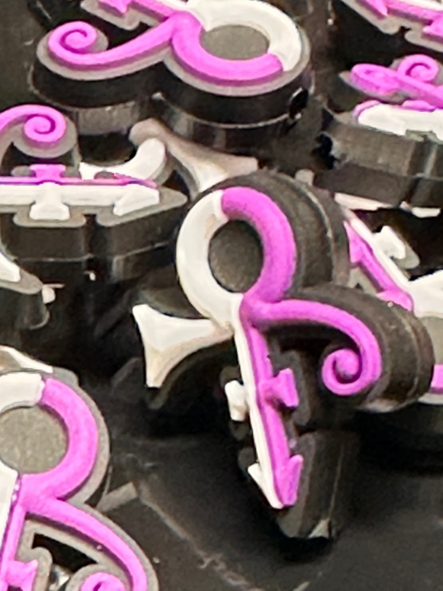 The Artist silicone focal bead/singer/ Purple highness