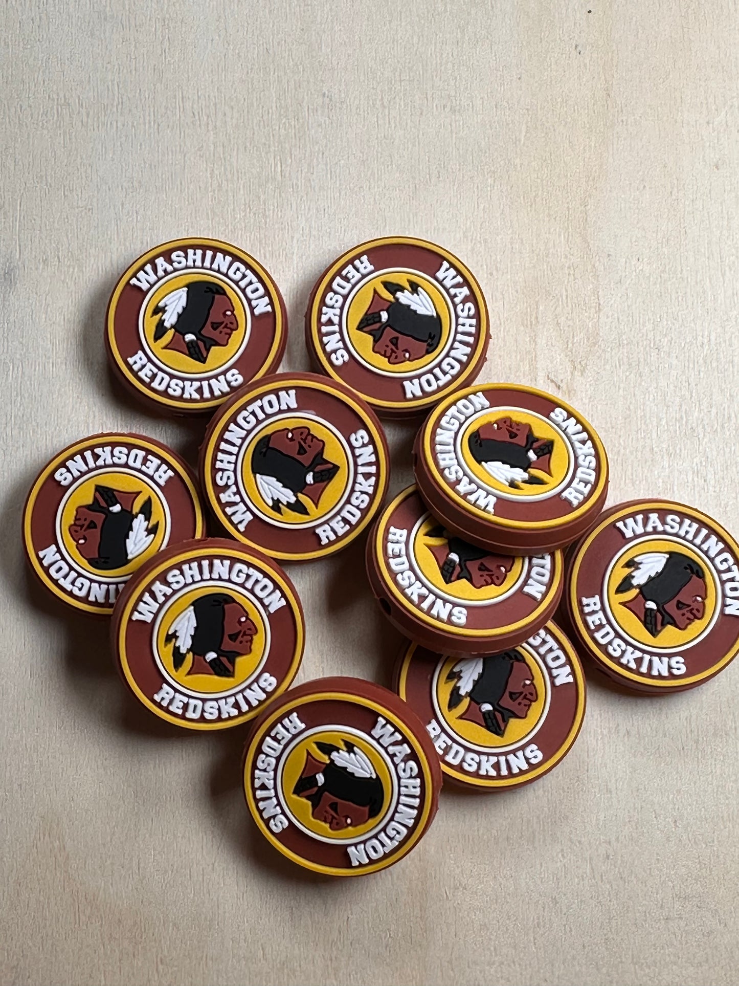 Washington Redskins focal bead/football