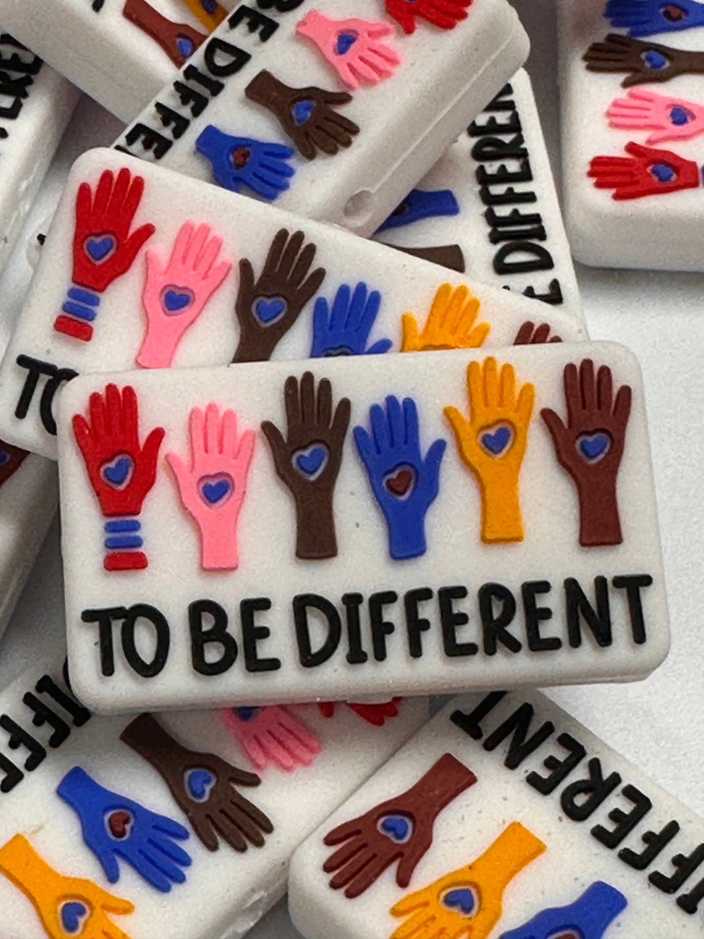 Be Different silicone focal bead/ DIY bead for key chains -pen beading- mirror charms