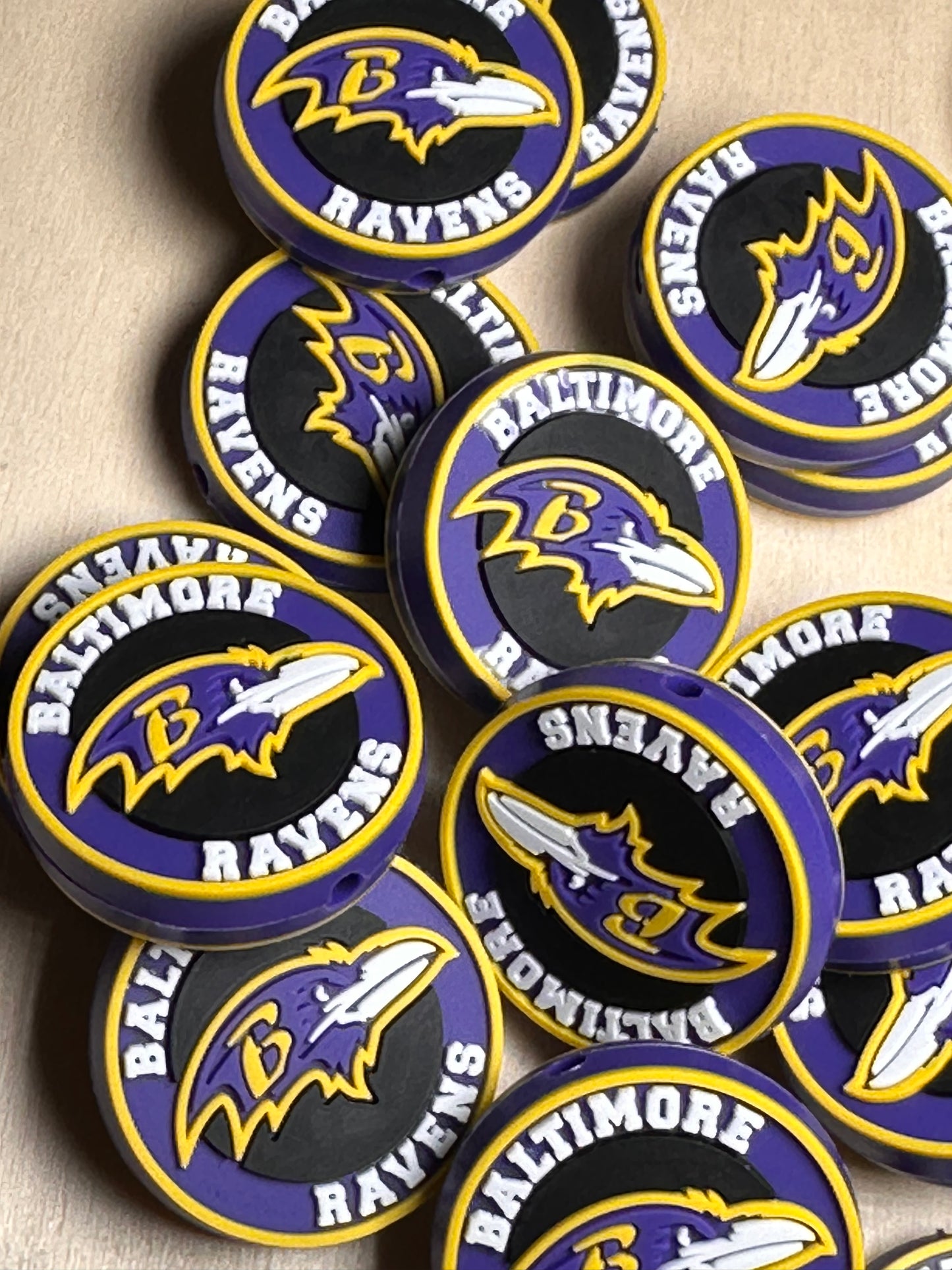Baltimore Ravens focal bead / football / #3