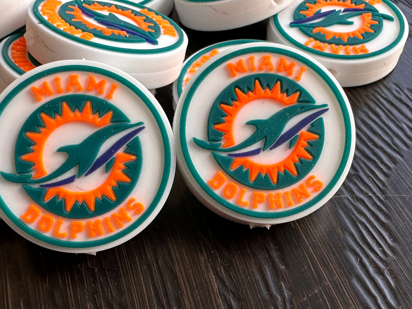 Miami Dolphins focal bead