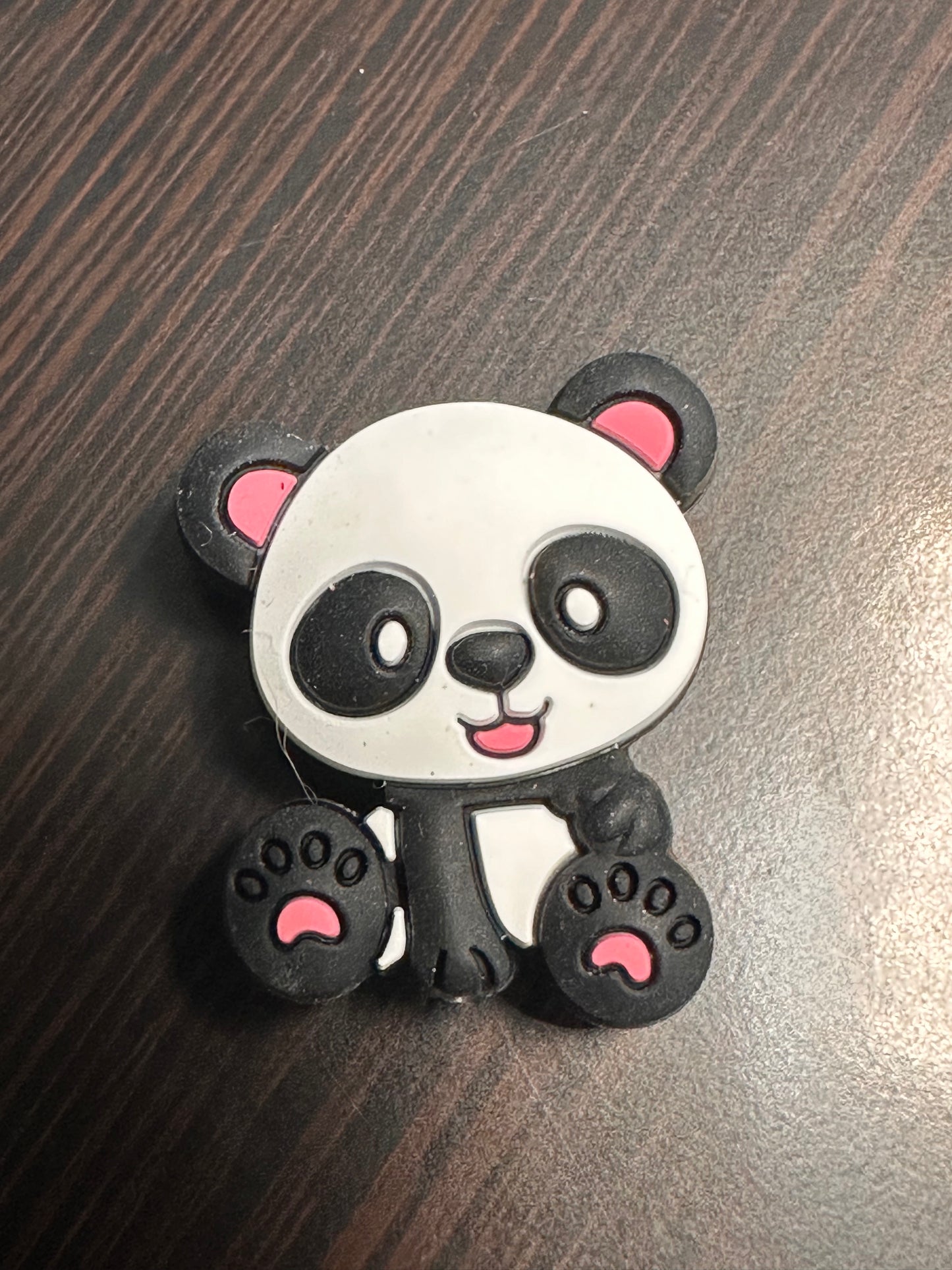 Panda bear/ Focal Bead/ beadable pen/ Silicone bead/ keychain bead/ bear