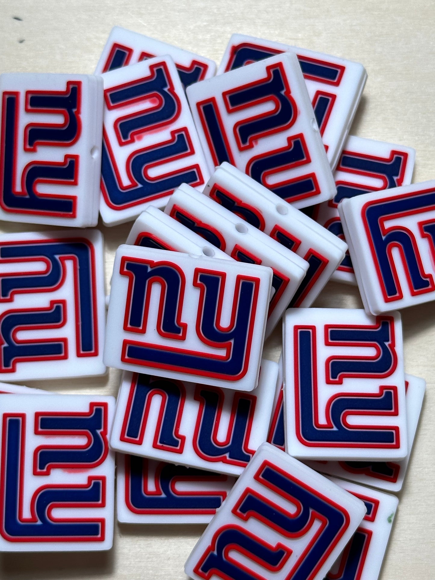 NY Giants focal bead