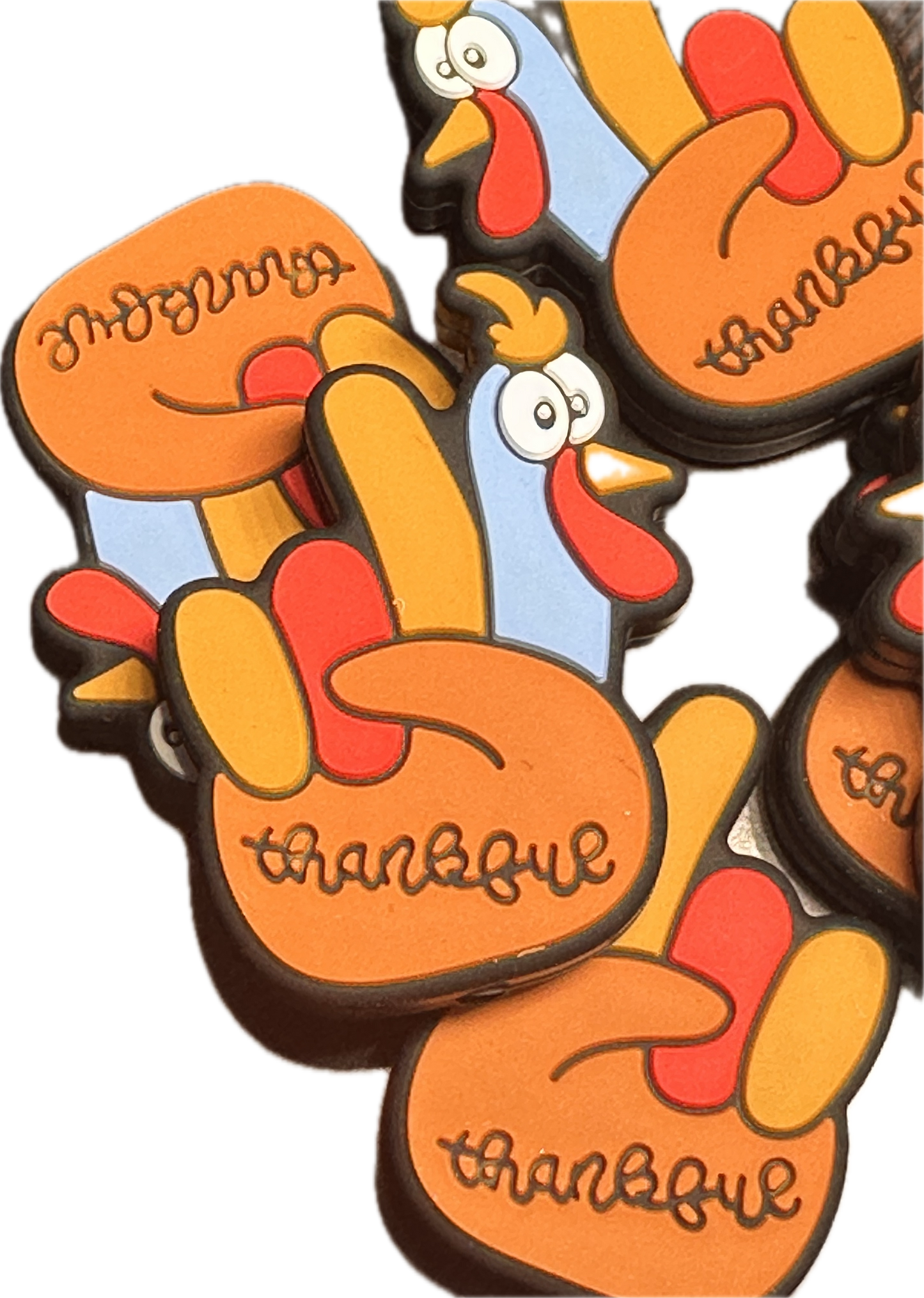 Preschool Thanksgiving Turkey/ Focal Bead/ beadable pen/ Silicone bead/ keychain bead/ Fall/ Holiday/ hand turkey/ #2