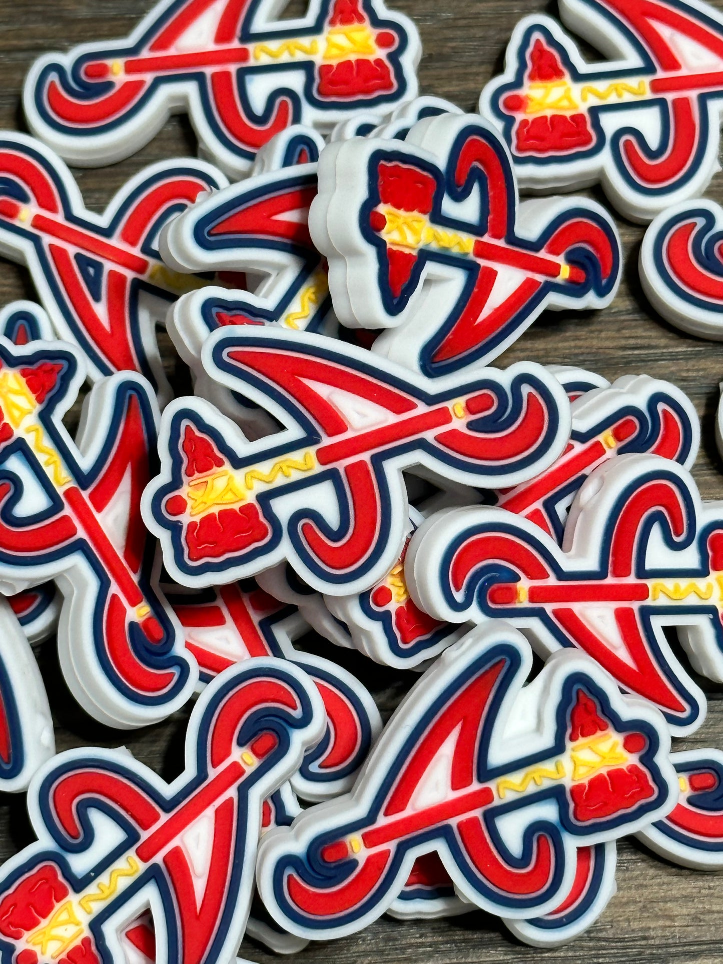 Atlanta Braves focal bead