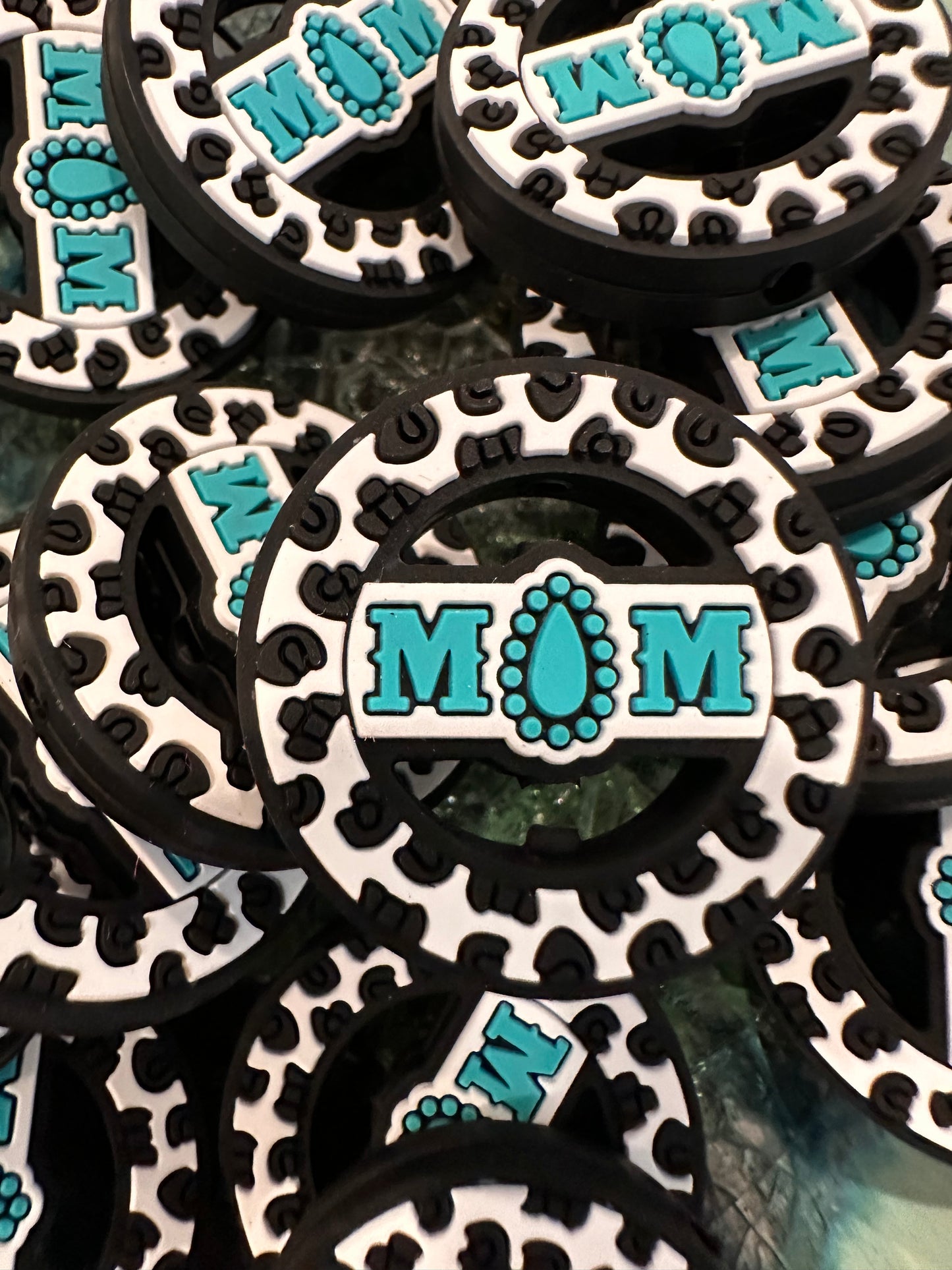 Mom silicone focal bead/ mother