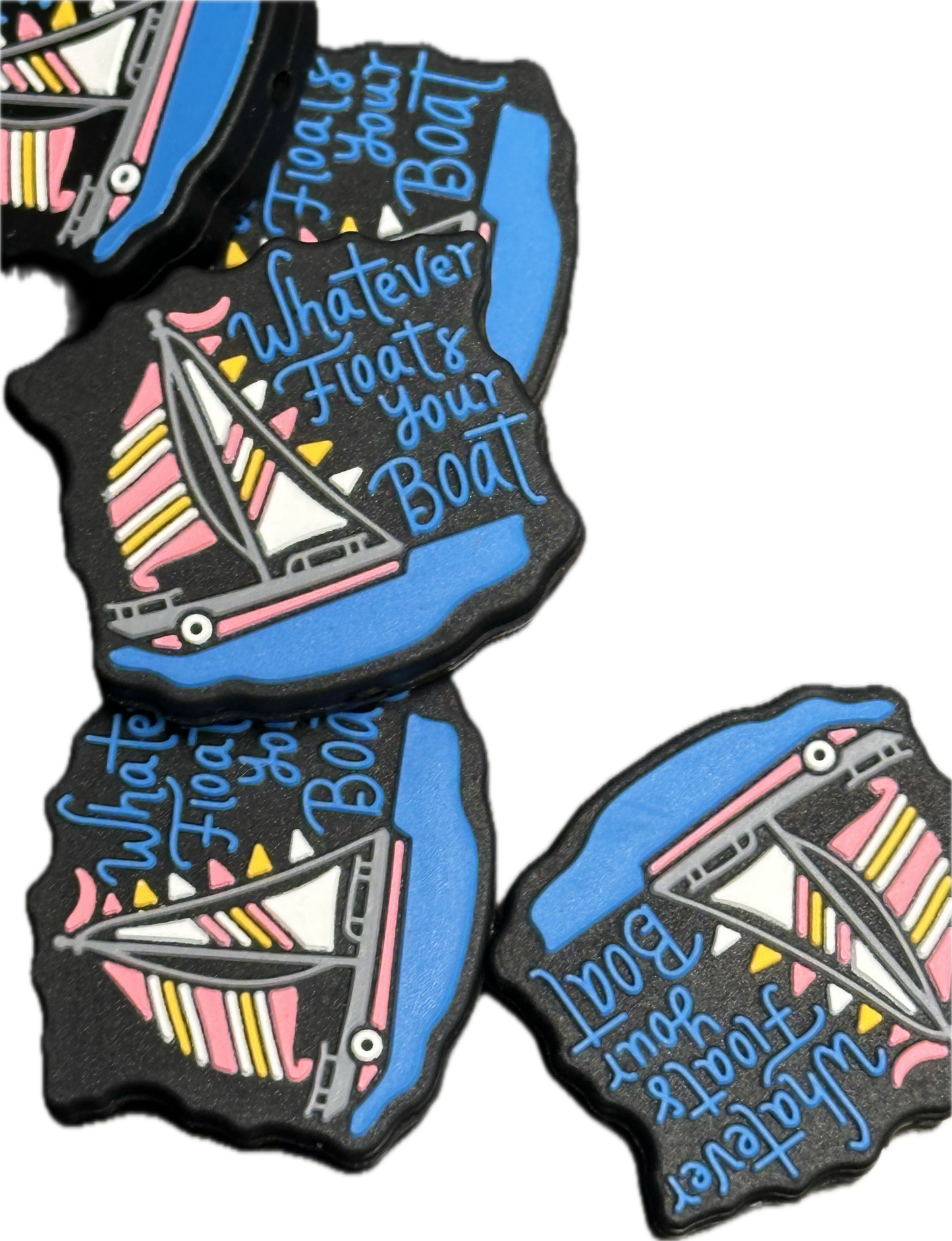 Whatever floats your boat focal bead/ silicone bead for pen beading/ keychain bead/ ship/ sailing/ sail boat