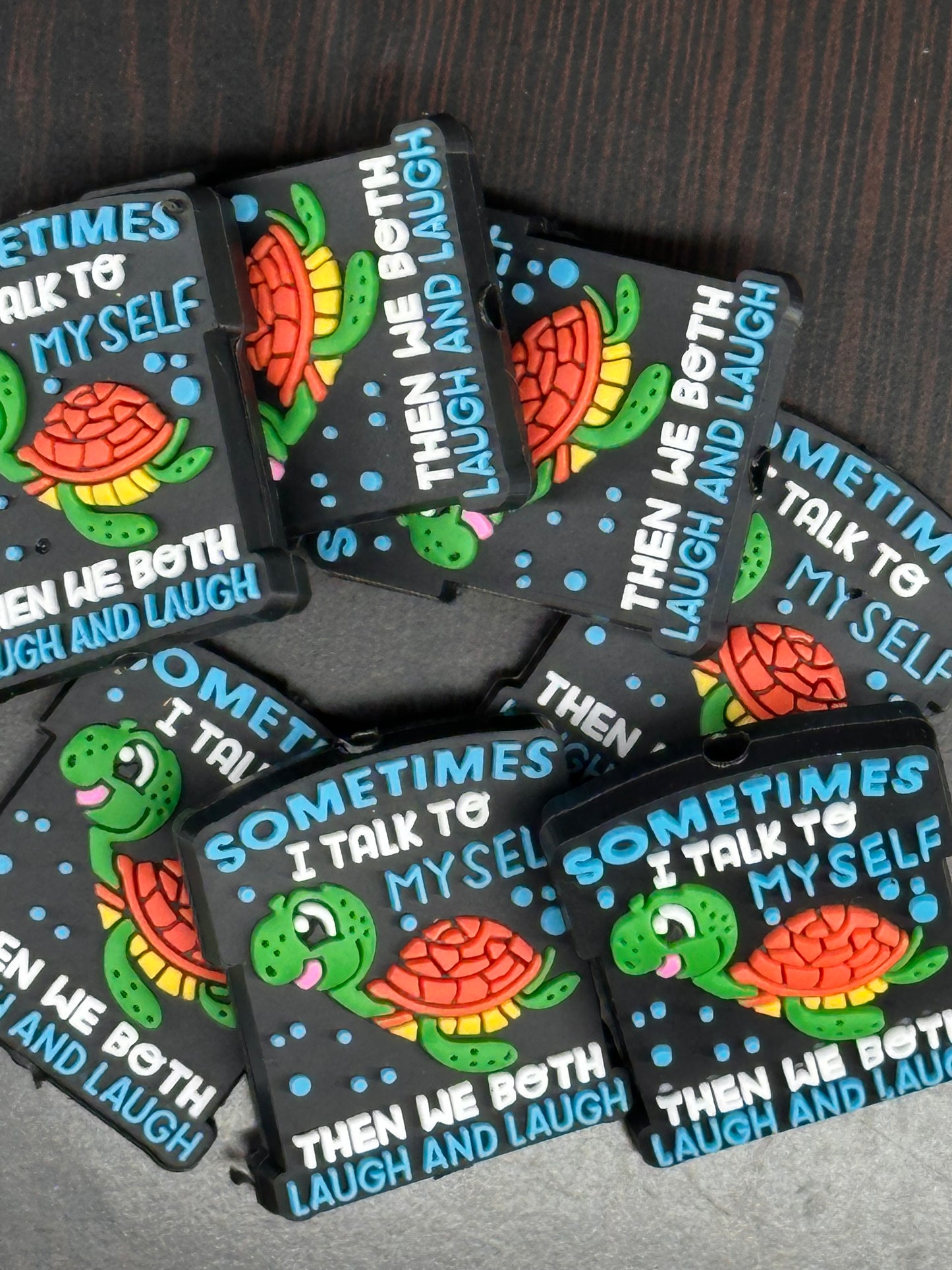 Turtle Focal Bead/ beadable pen/ Silicone bead/ keychain bead/