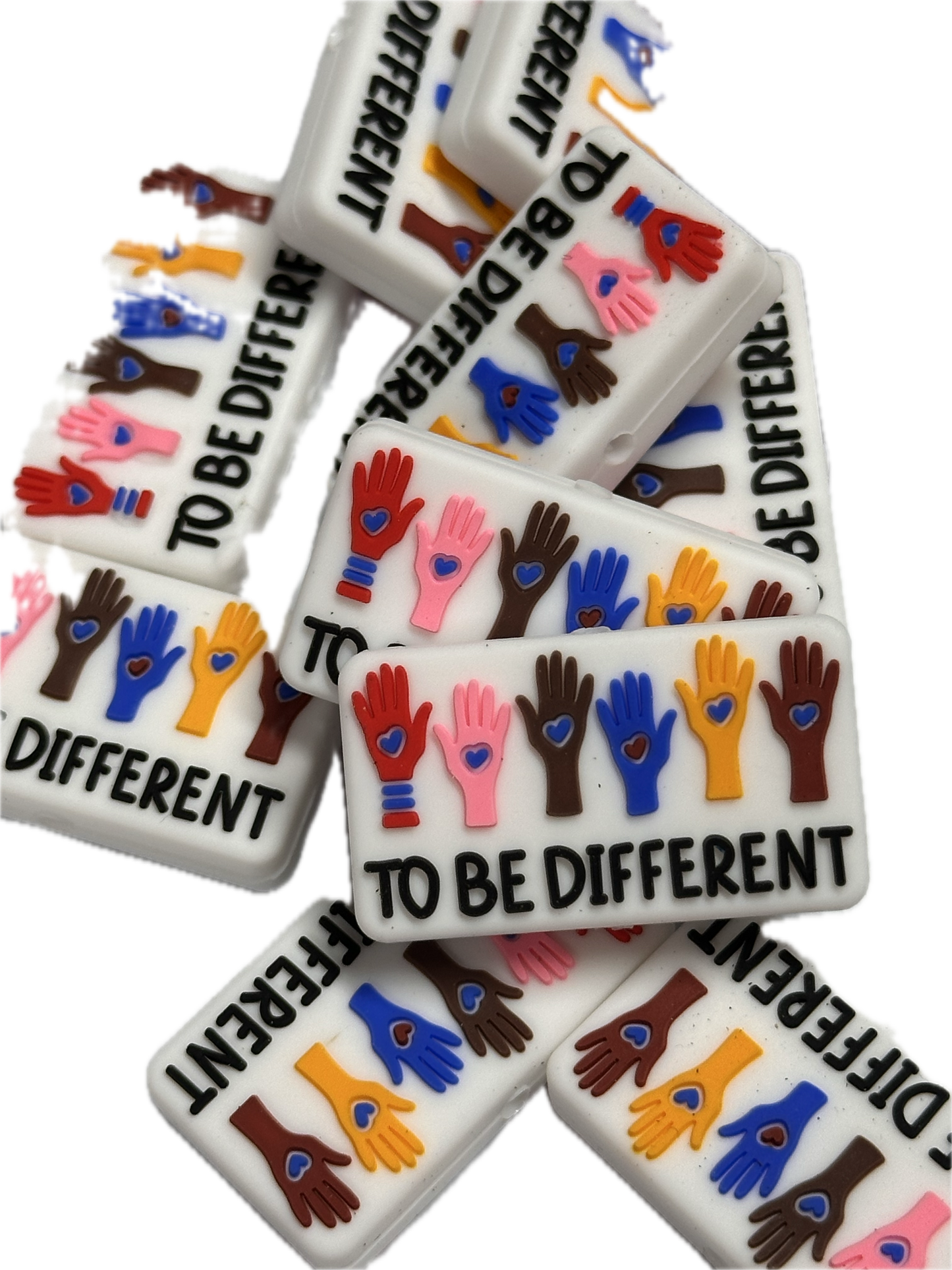 Be Different silicone focal bead/ DIY bead for key chains -pen beading- mirror charms