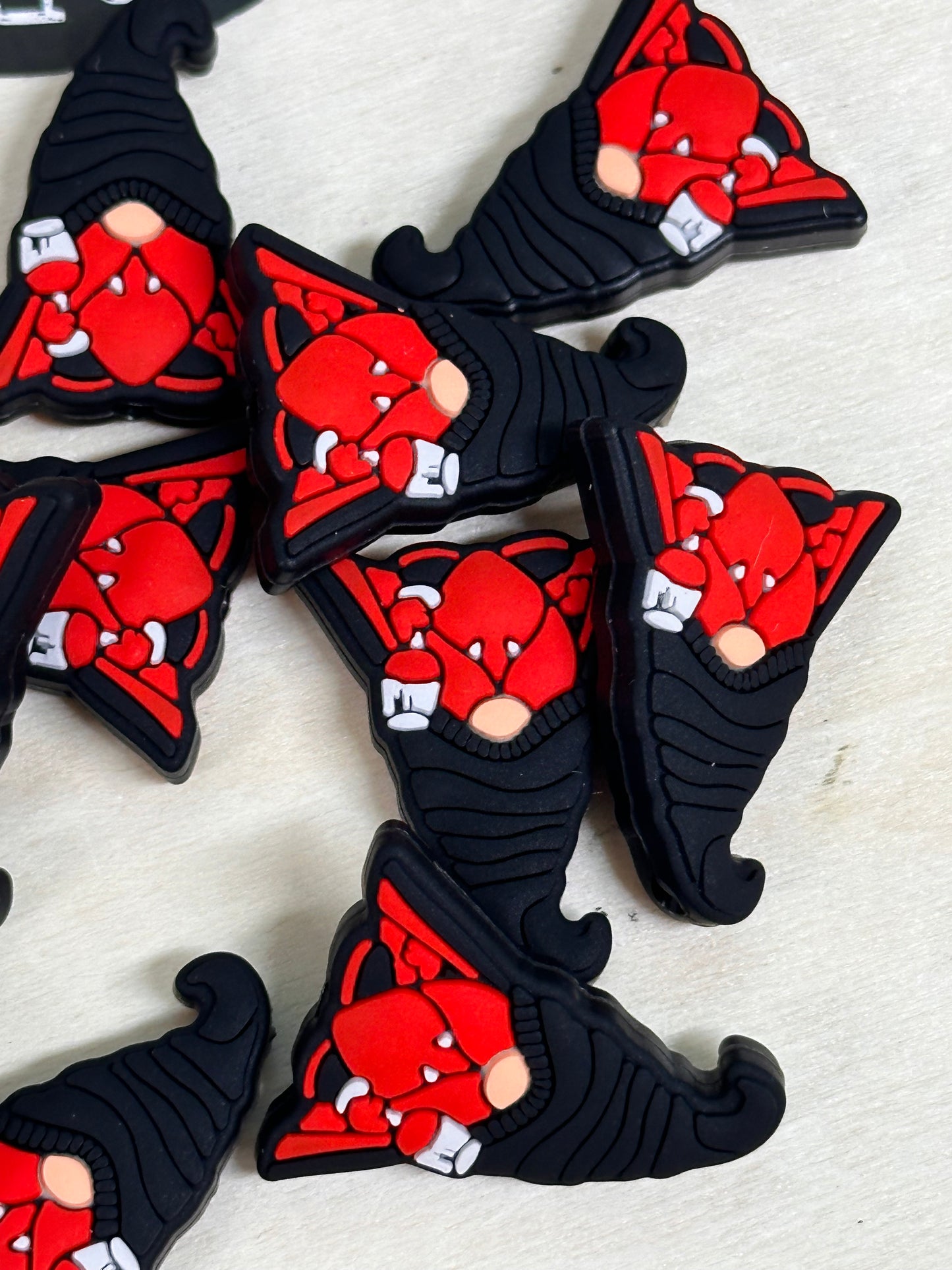 Vampire gnome silicone focal bead/ Halloween
