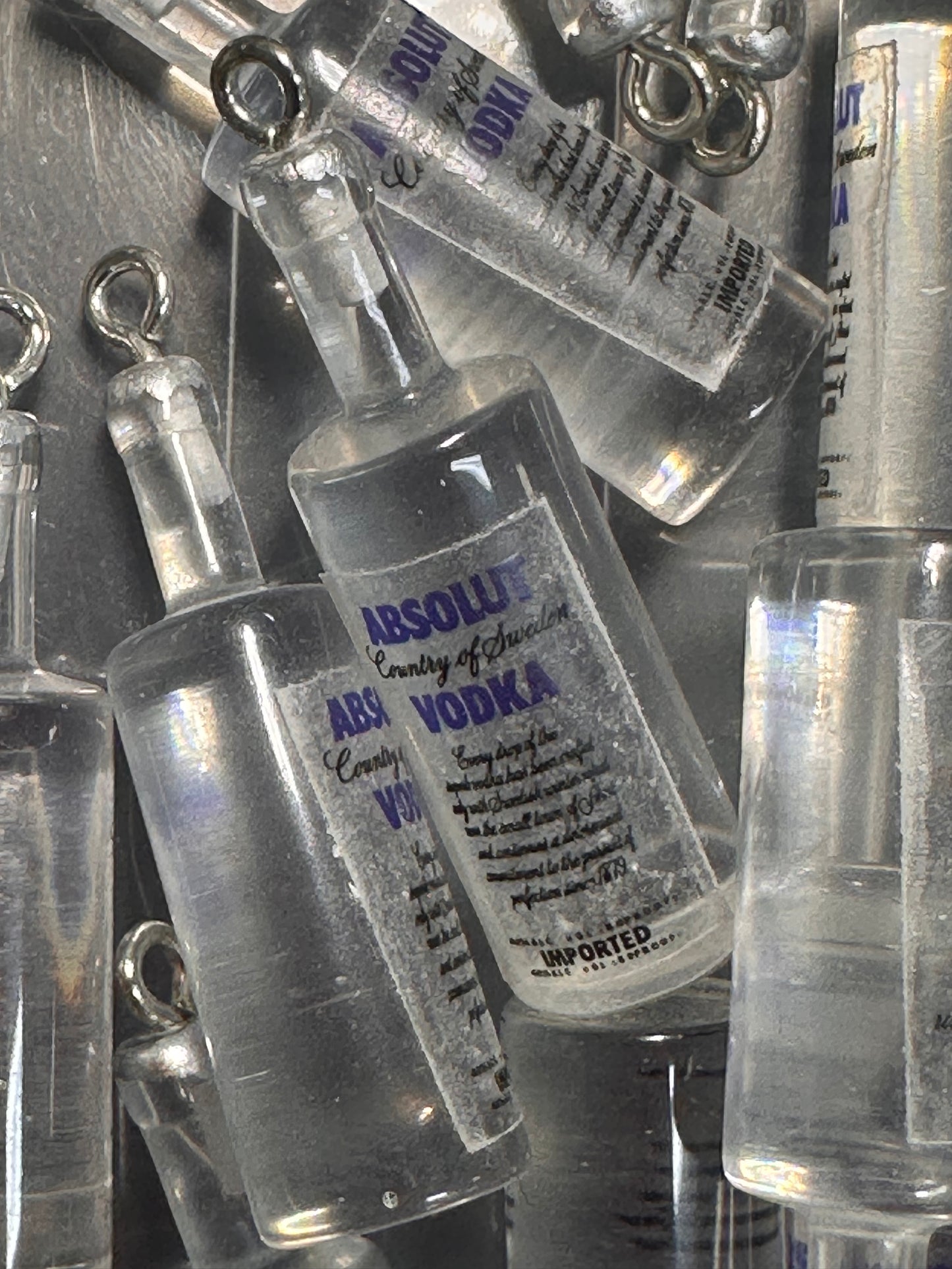 Mini Bottle Charms – Resin Drink Beads for Keychains, Jewelry & DIY Crafts