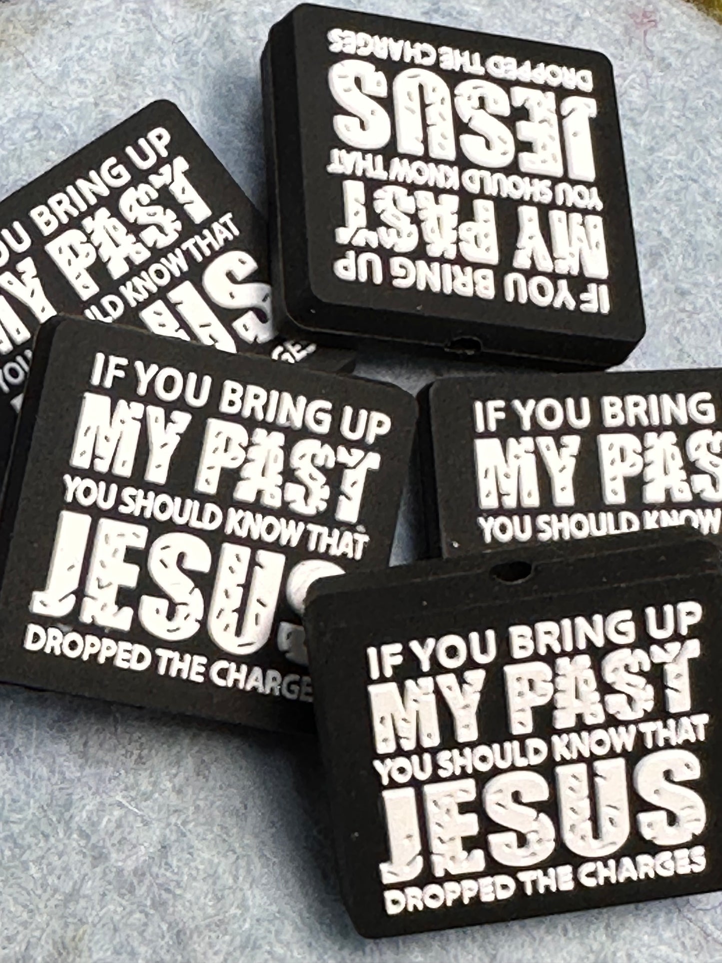 Jesus /God/ Focal Bead/ beadable pen/ Silicone bead/ keychain bead/Faith/Jesus/ Christian