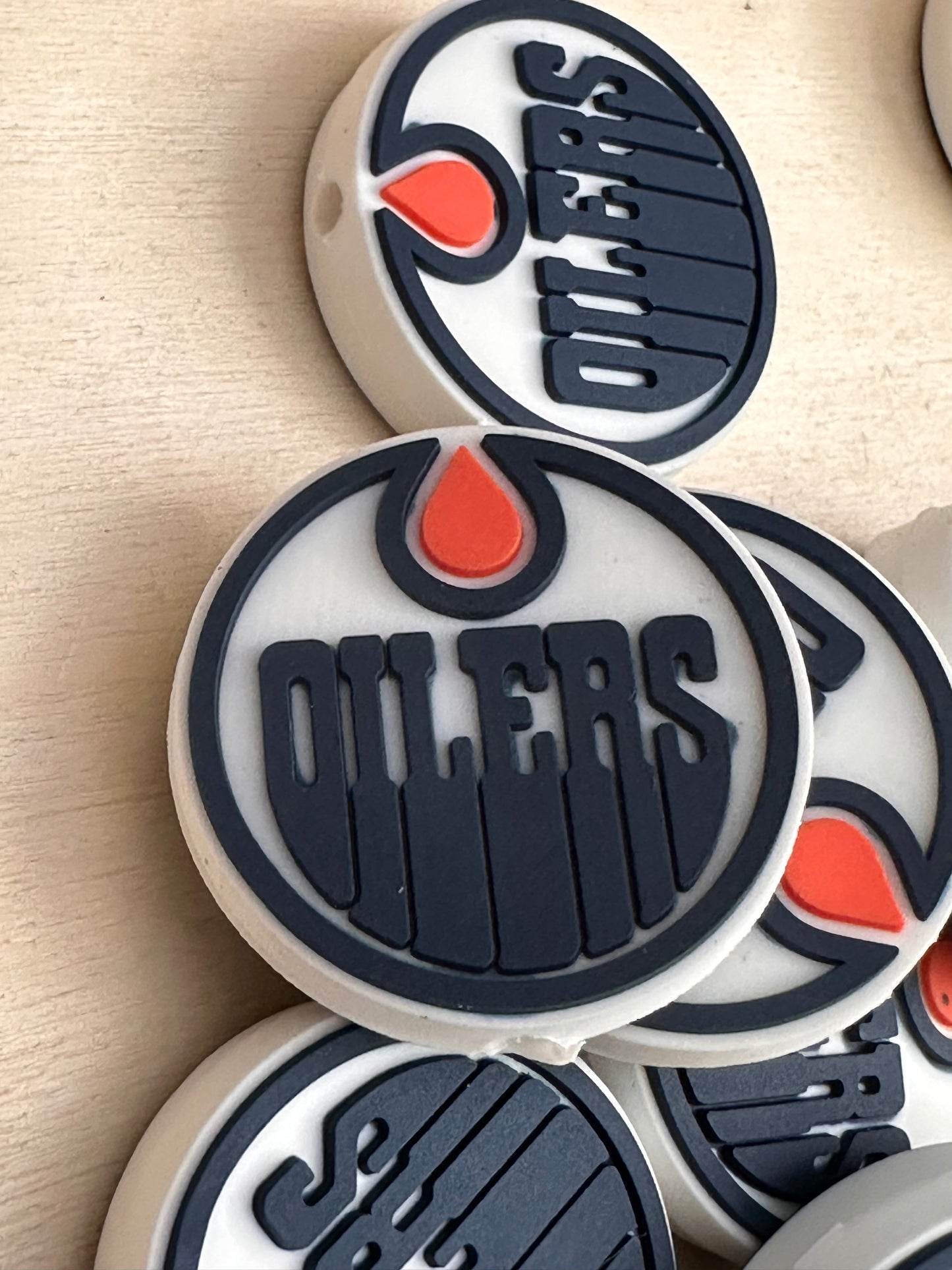 Canada Edmonton Oilers focal bead/silicone