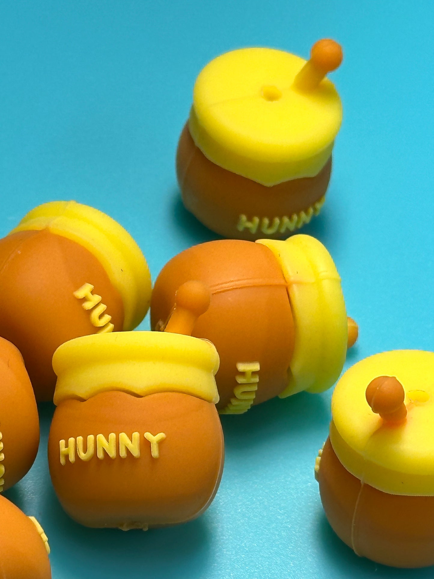 3D honey hunny pot Focal Bead / silicone bead/