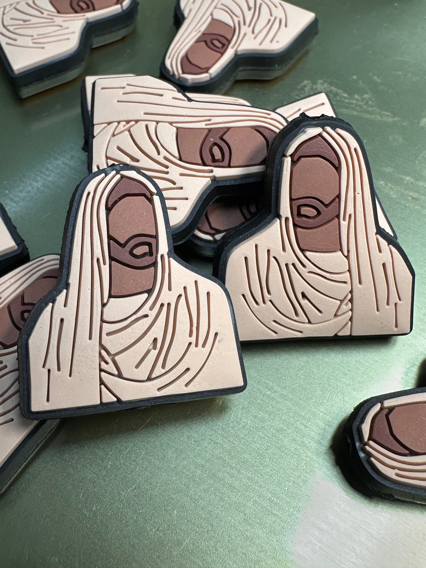 Jesus face/God/ Focal Bead/ beadable pen/ Silicone bead/ keychain bead/Faith/Jesus