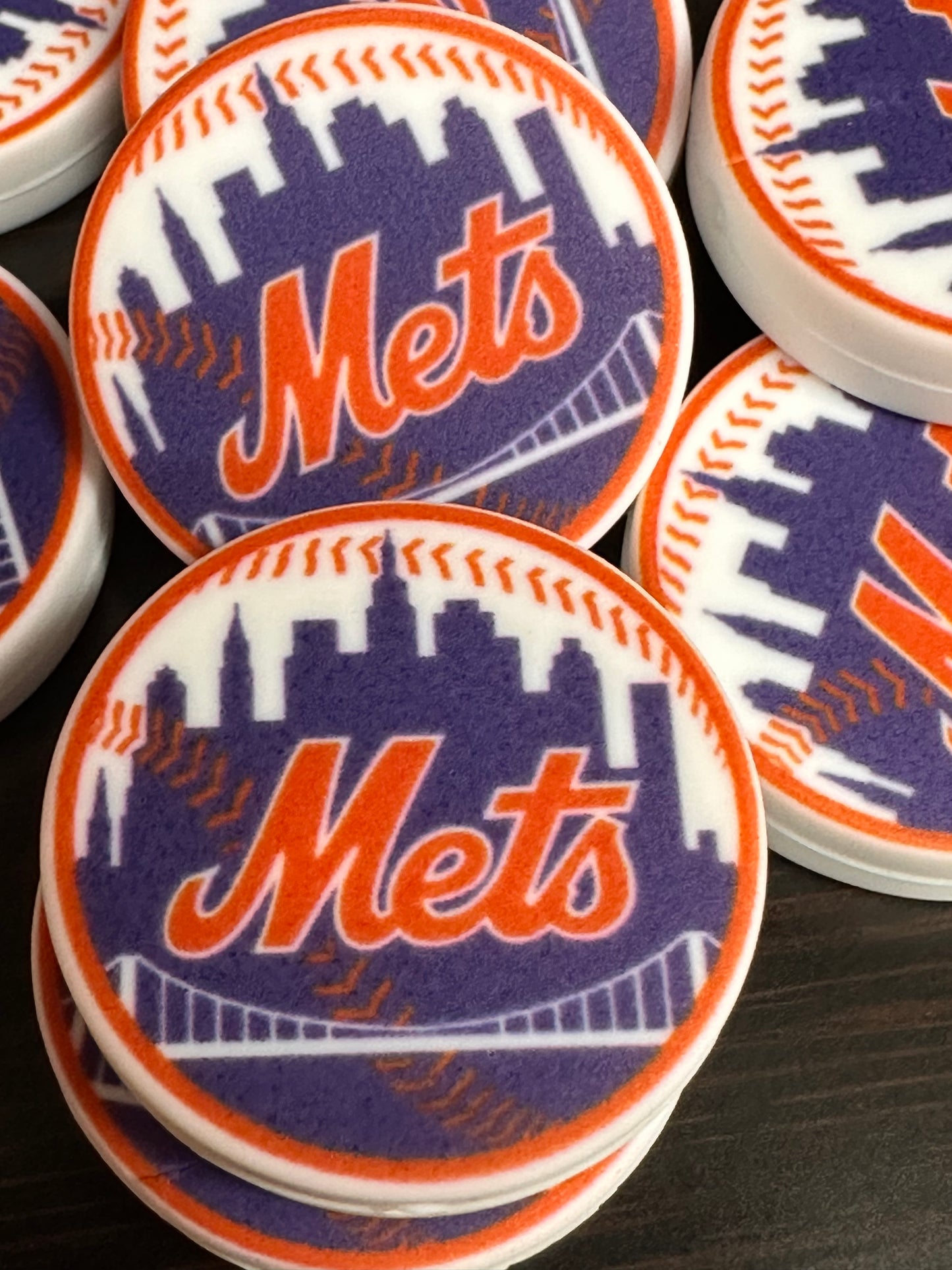 New York Mets focal bead/ baseball/ New Bead!