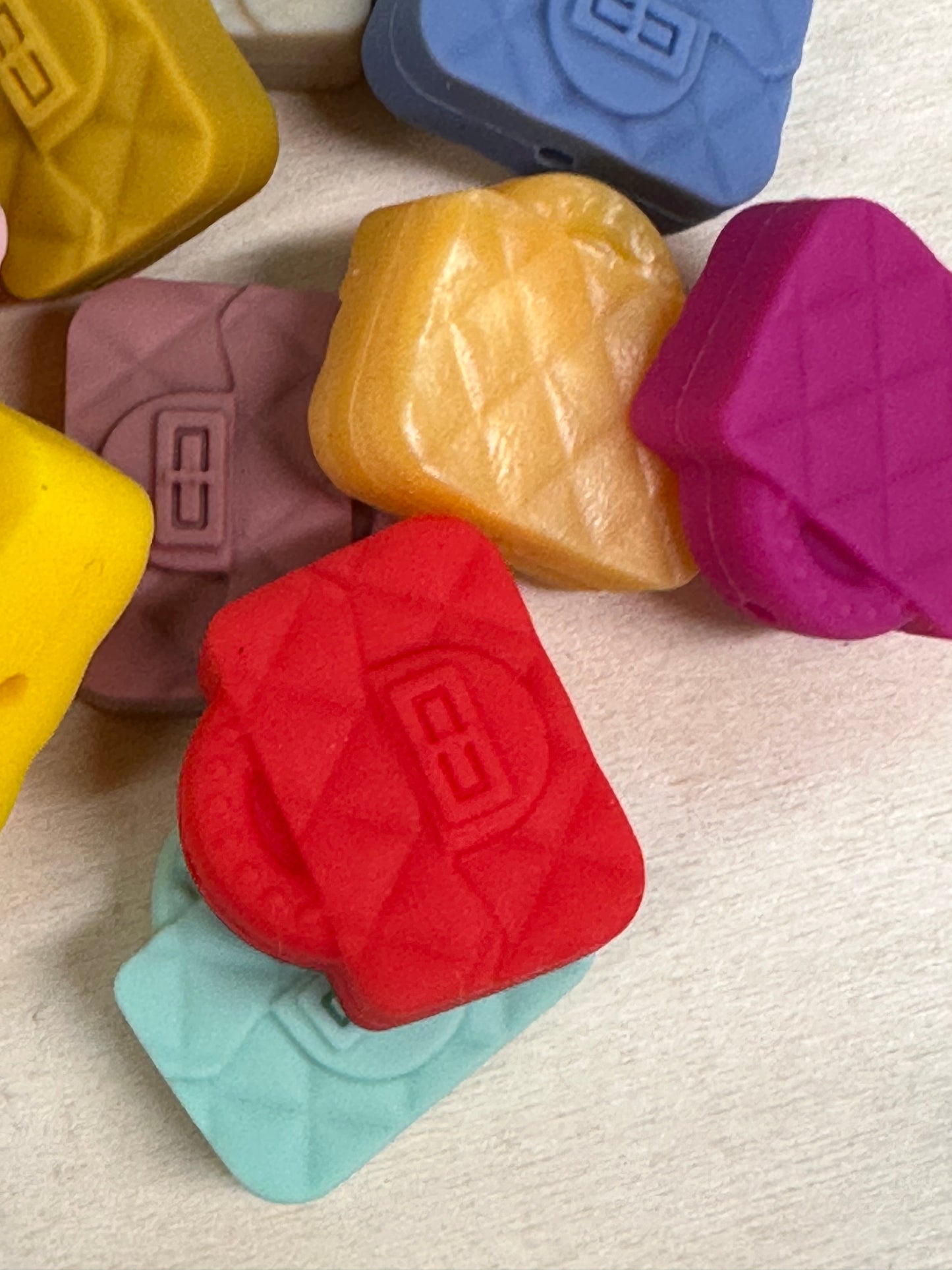 Purse Handbag silicone bead/ focal bead/
